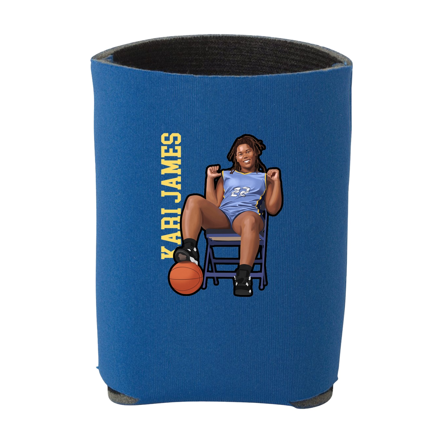 Can Holder — Name Vertical in Royal