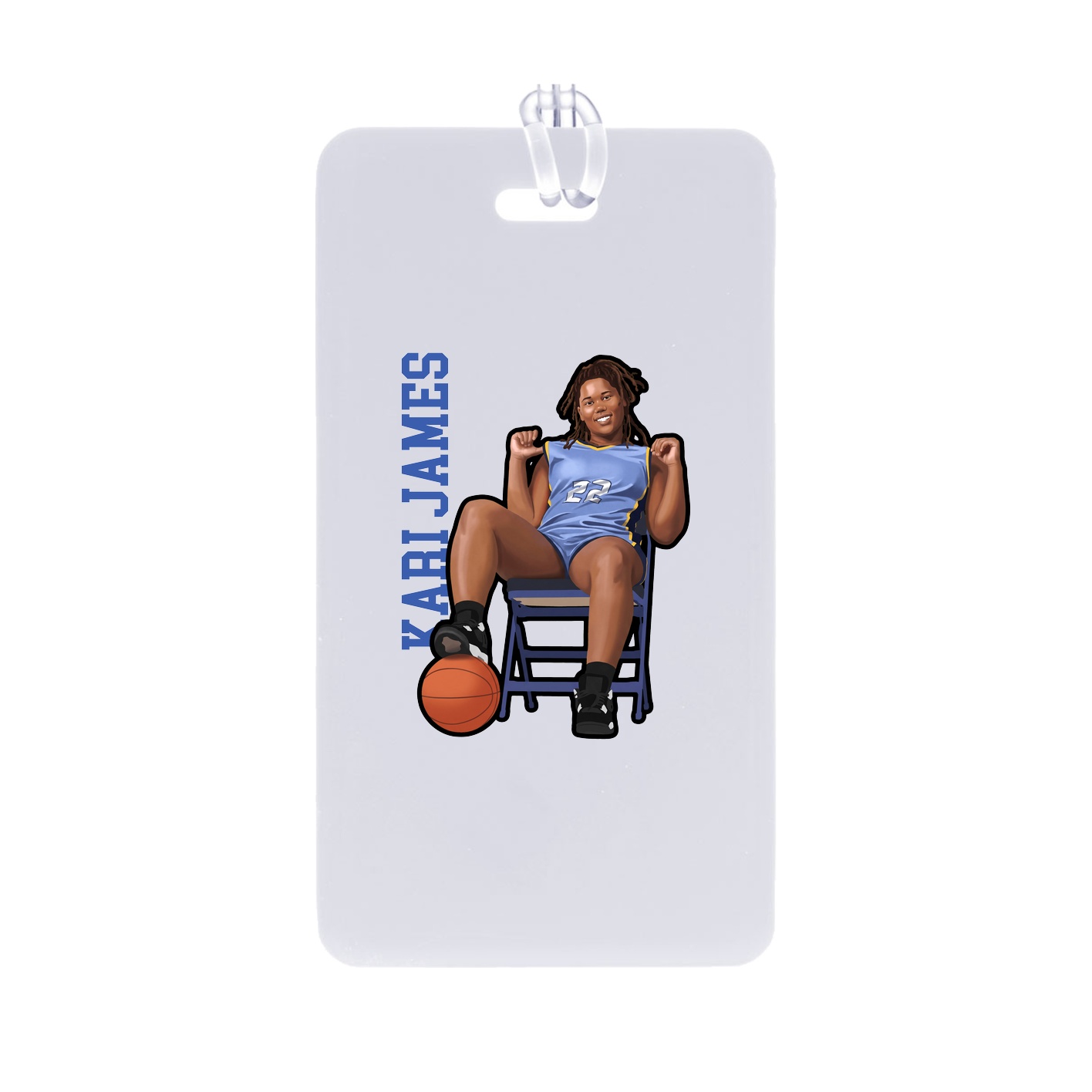 Bag Tag — Name Vertical in Classic