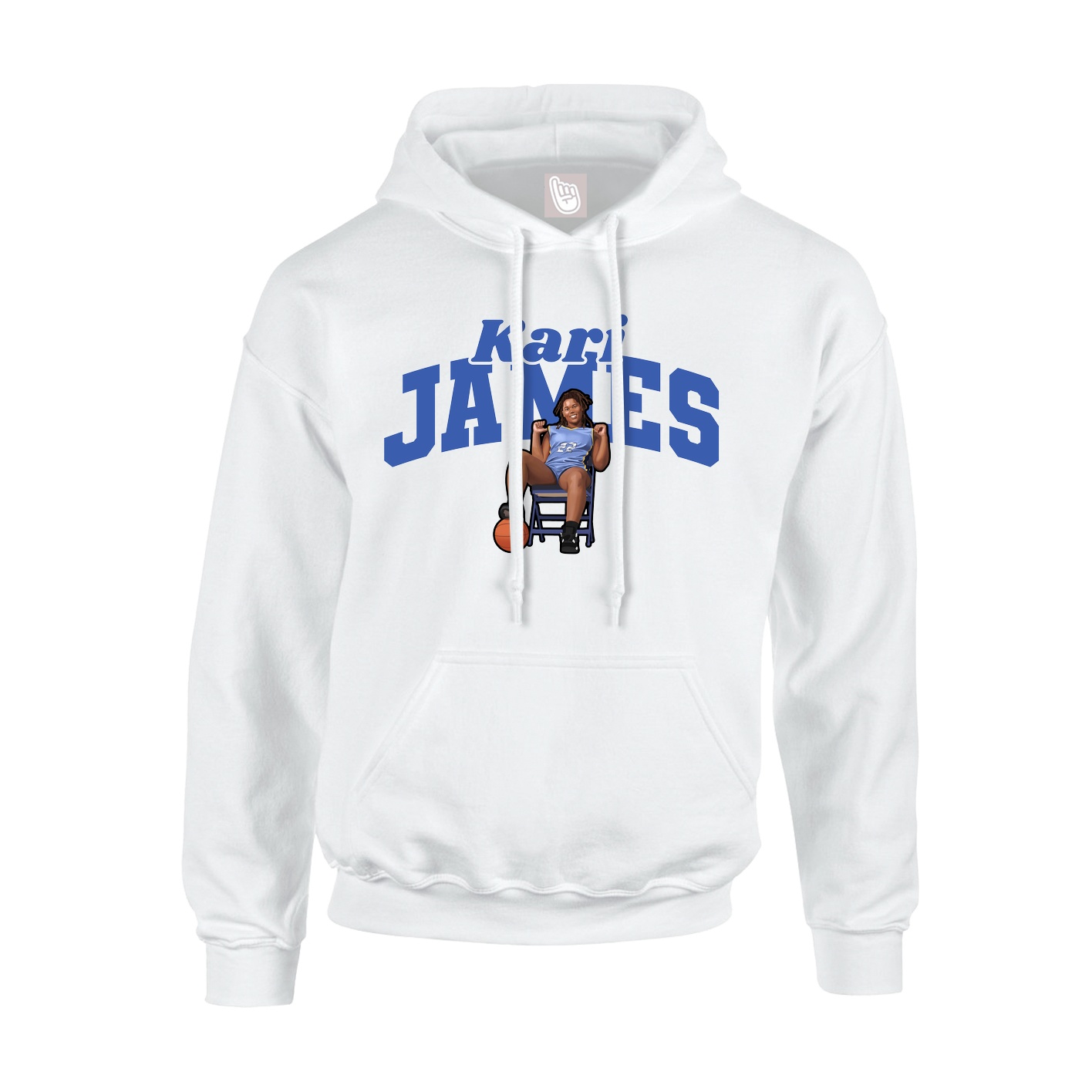 Youth Hoodie — Signature Arch in White