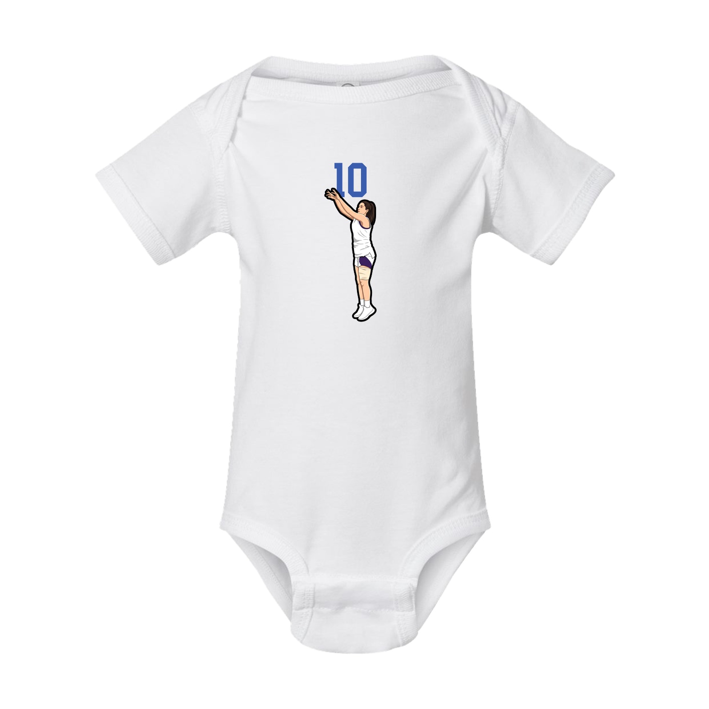Baby Onesie — Number Top in White