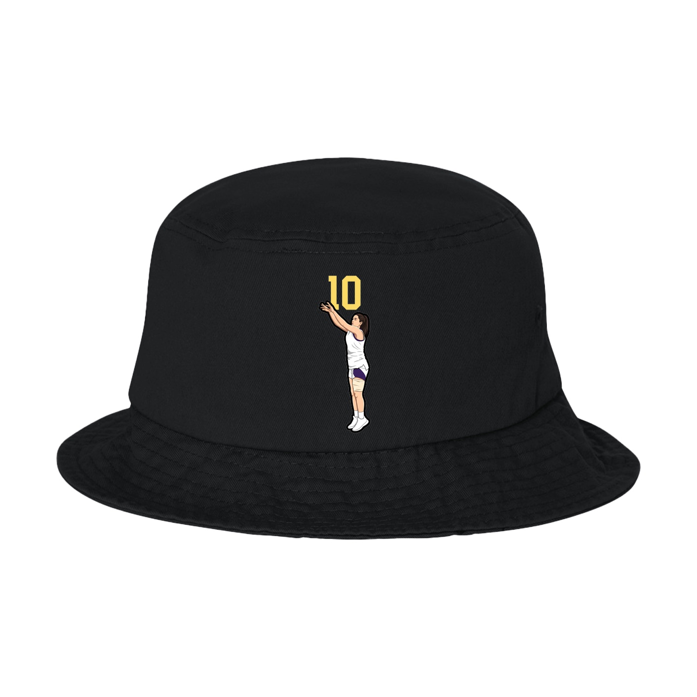 Bucket Cap — Number Top in Black