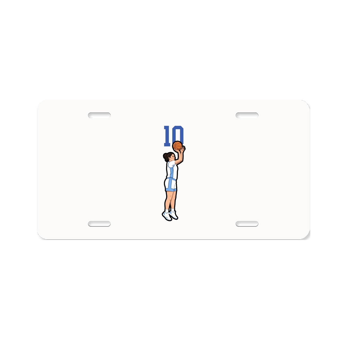 License Plate — Number Top in Classic