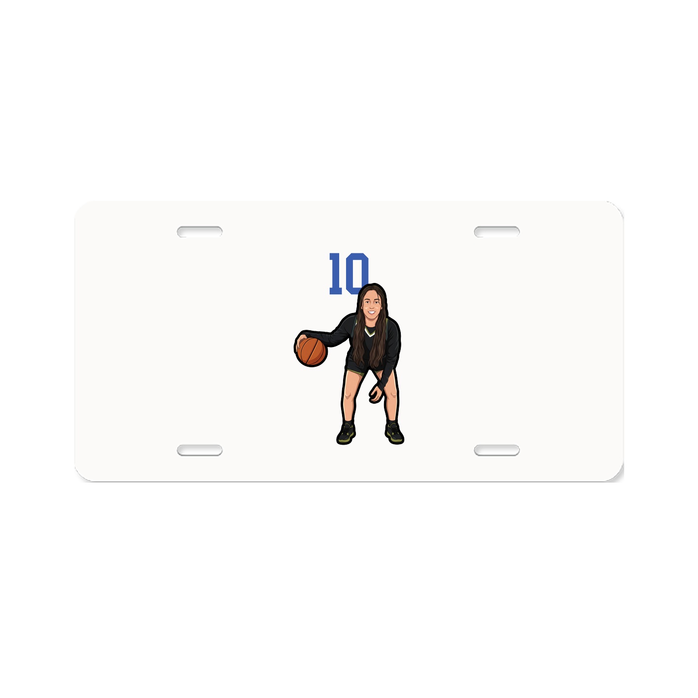 License Plate — Number Top in Classic