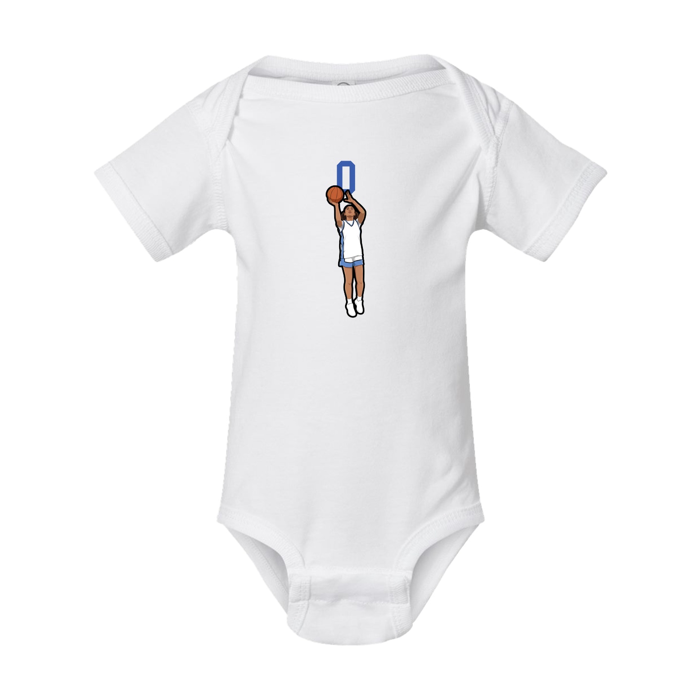 Baby Onesie — Number Top in White
