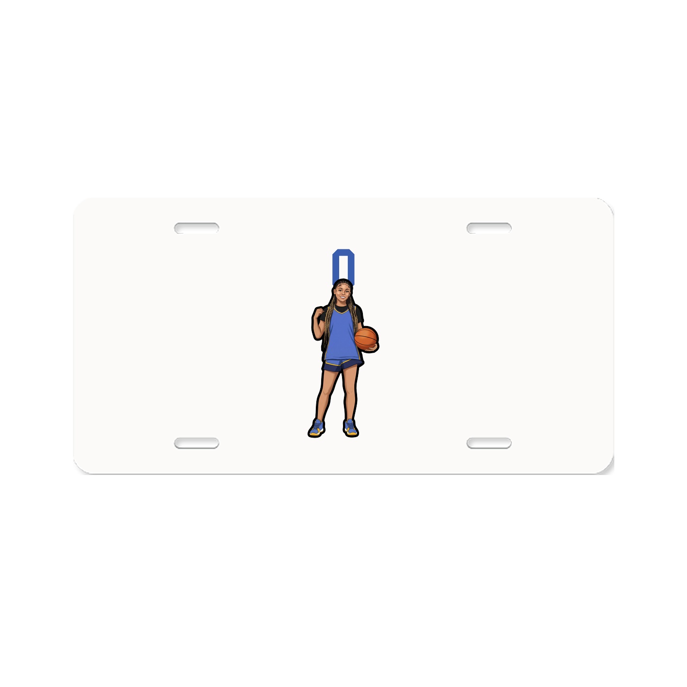 License Plate — Number Top in Classic