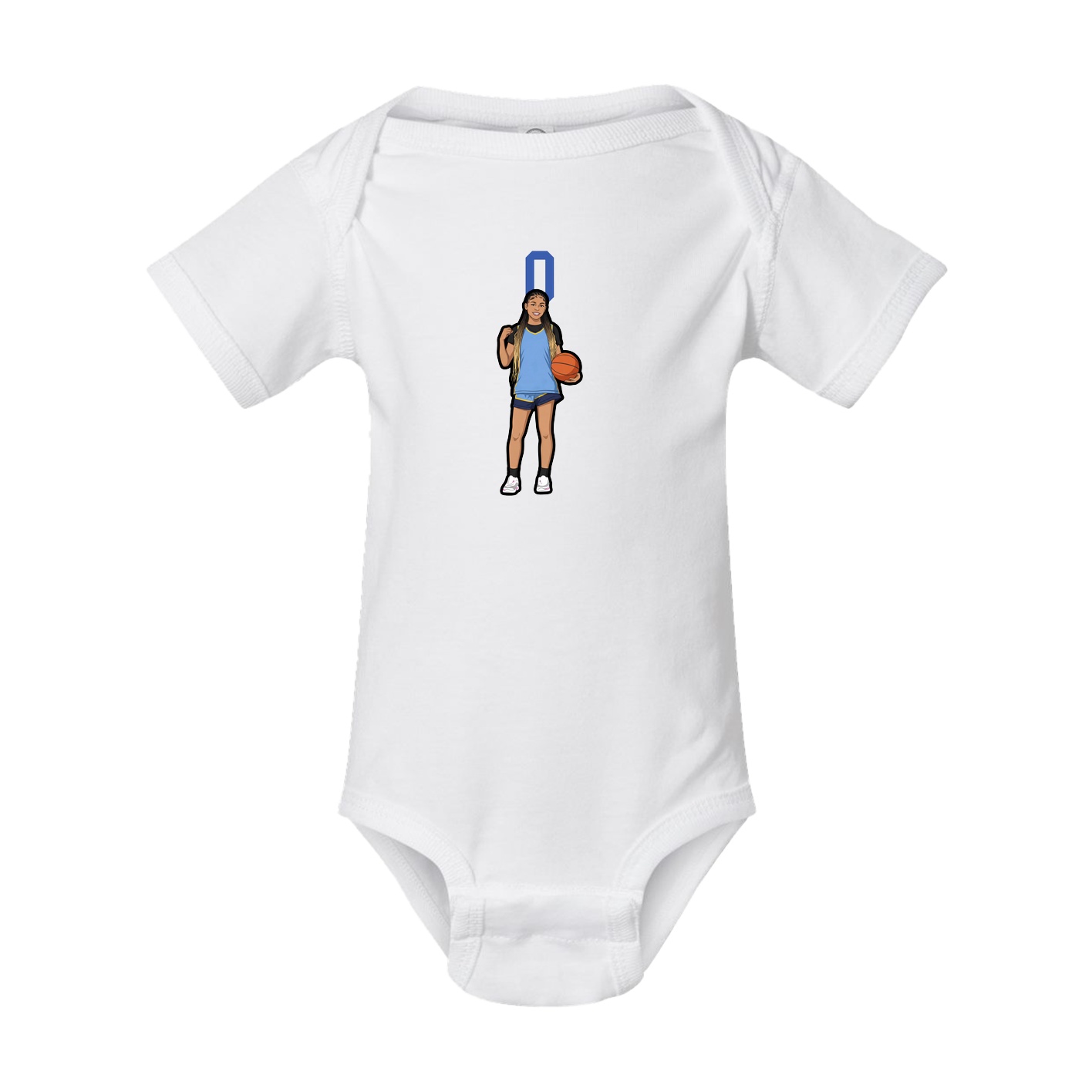 Baby Onesie — Number Top in White