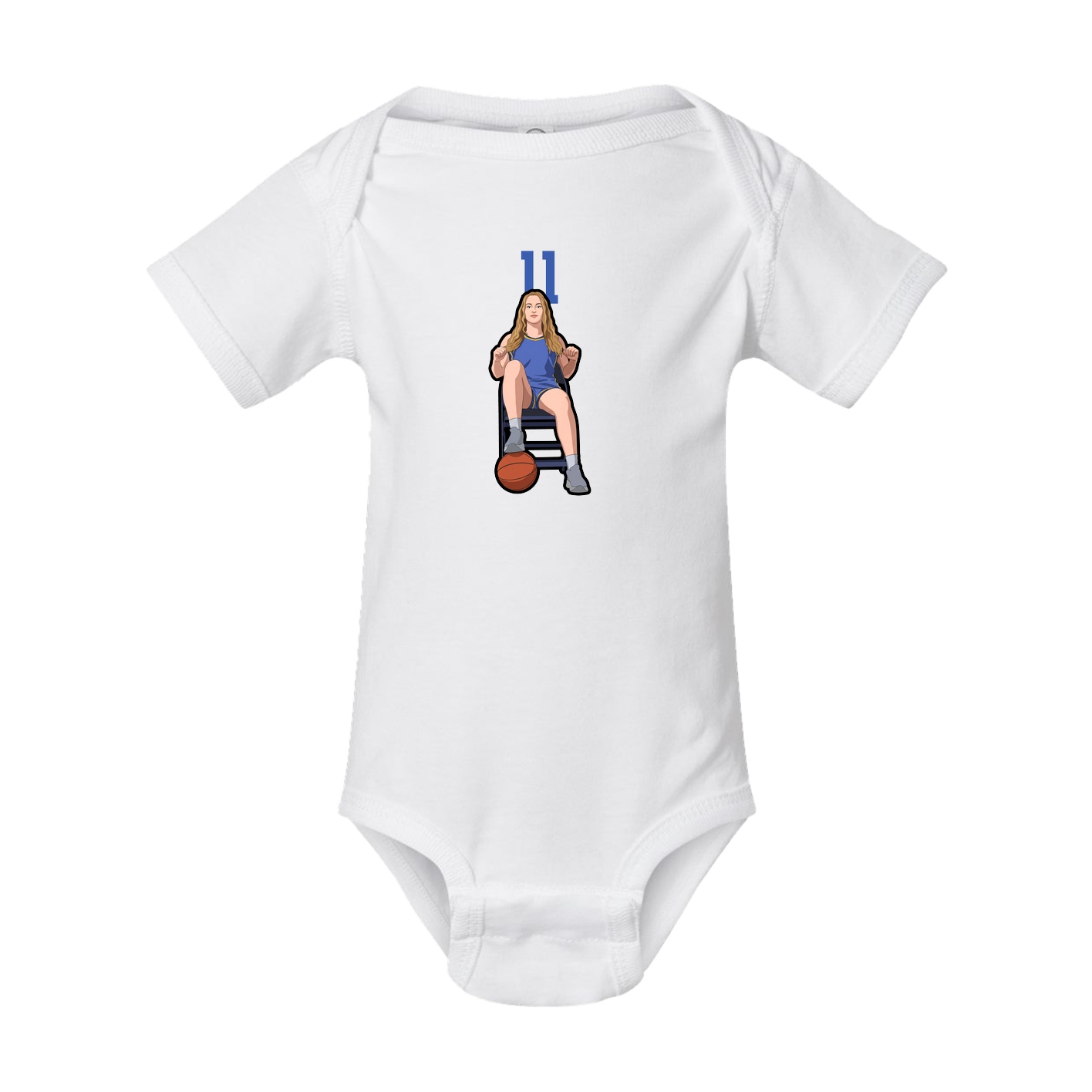Baby Onesie — Number Top in White