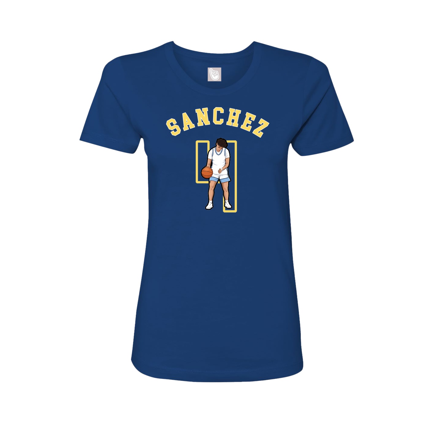 Fitted Women's Tee — Shirsey Arch in Royal