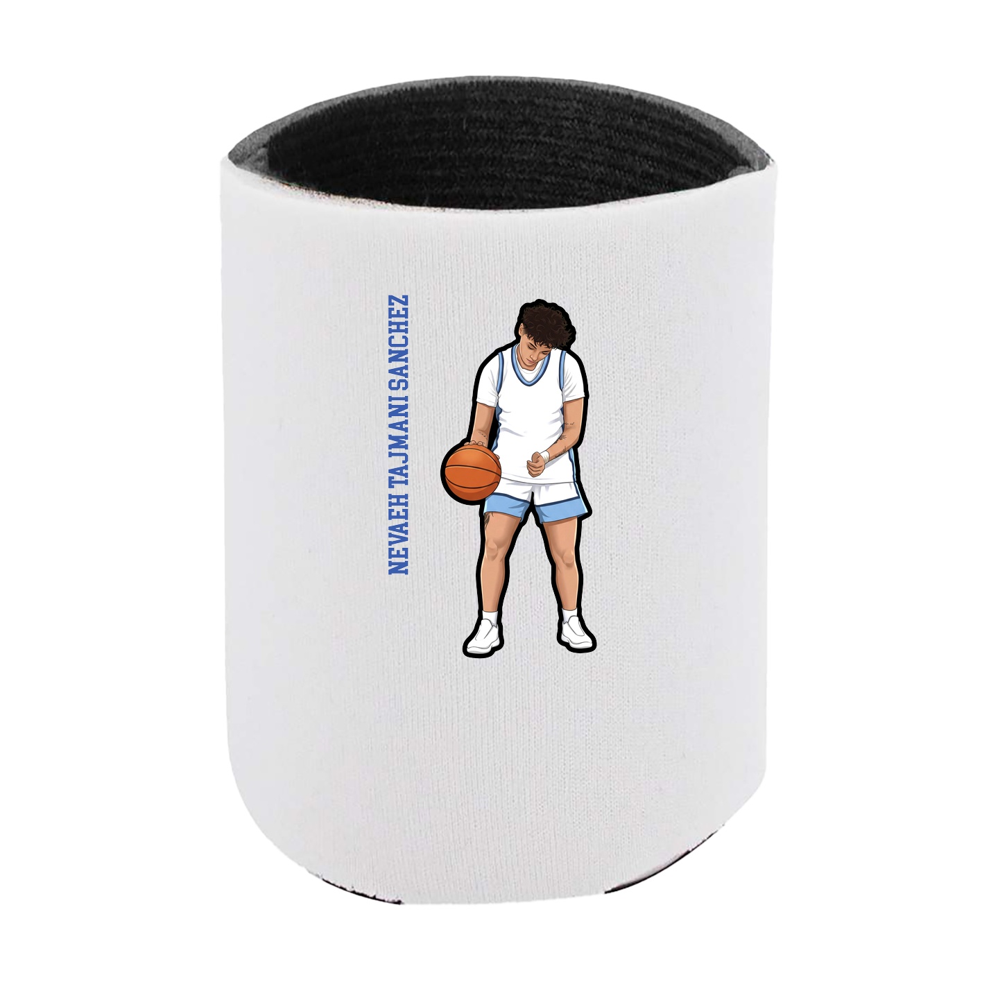 Can Holder — Name Vertical in White