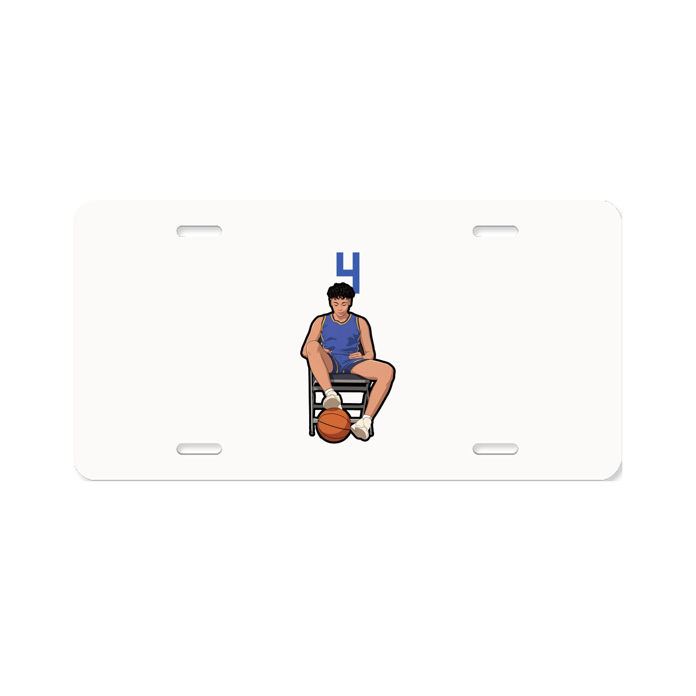 License Plate — Number Top in Classic