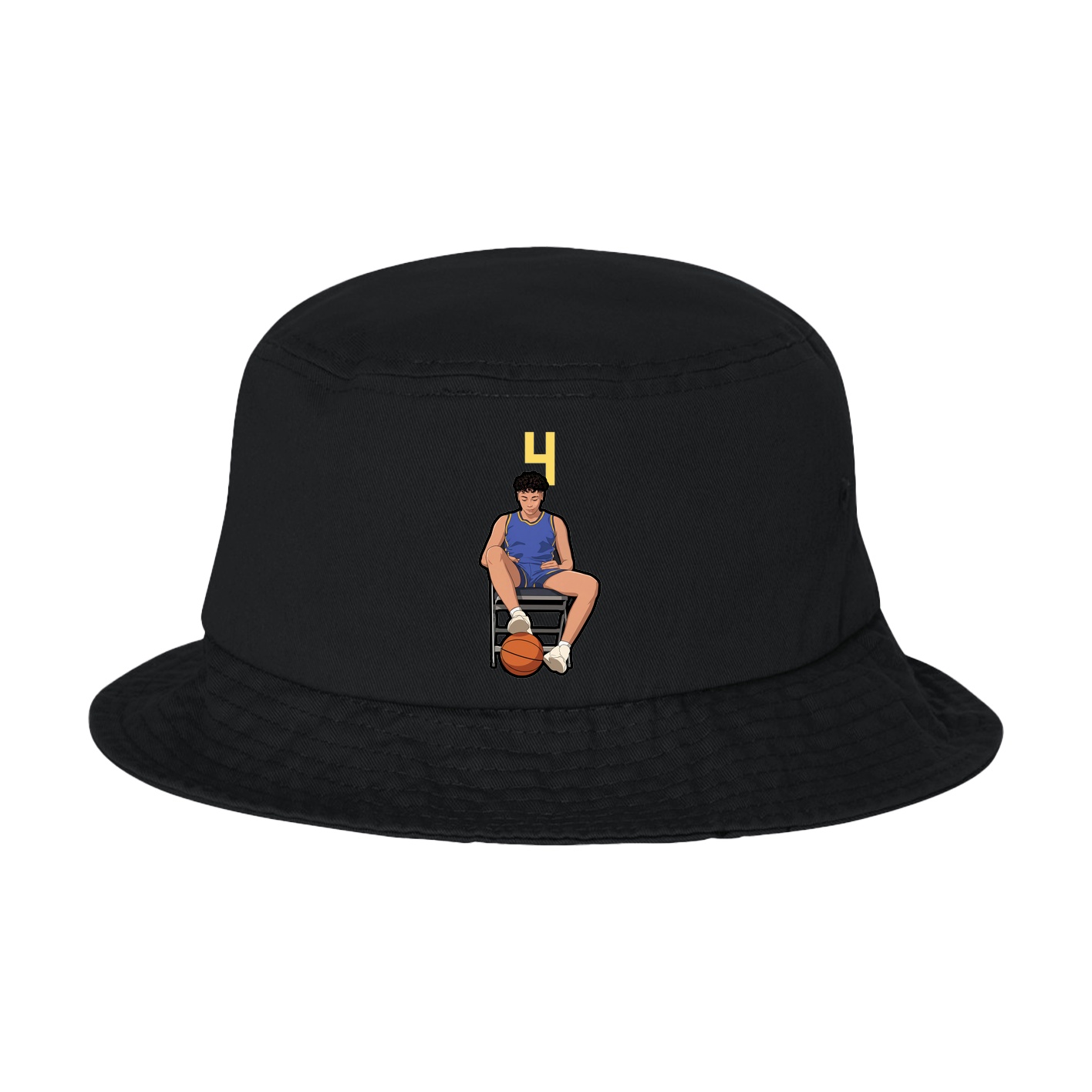 Bucket Cap — Number Top in Black