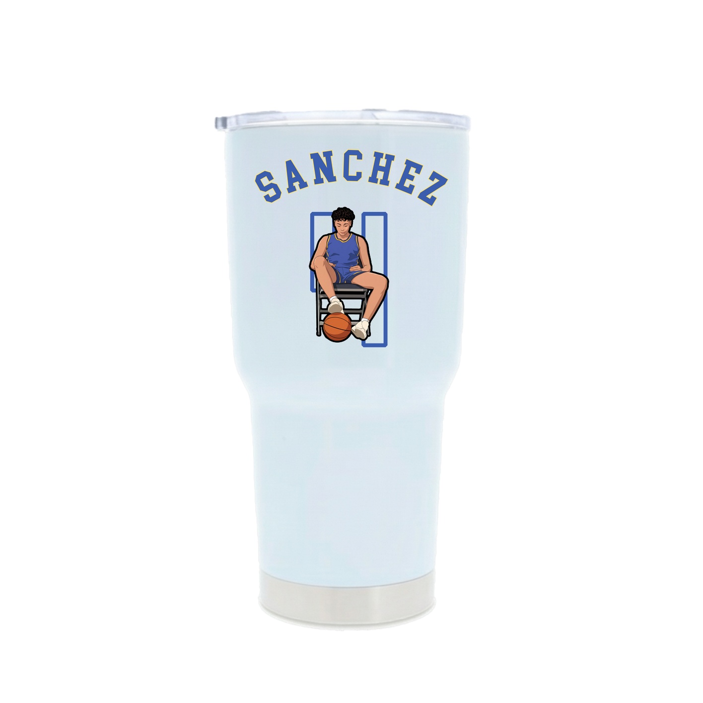 30oz Stainless Steel Tumbler — Shirsey Arch in White