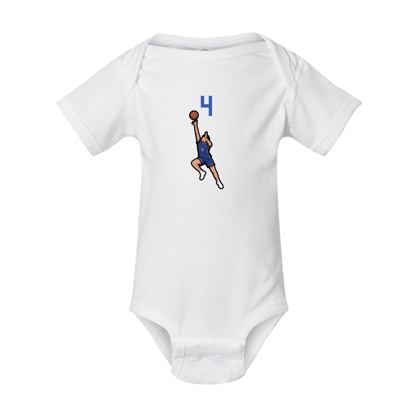Baby Onesie — Number Top in White
