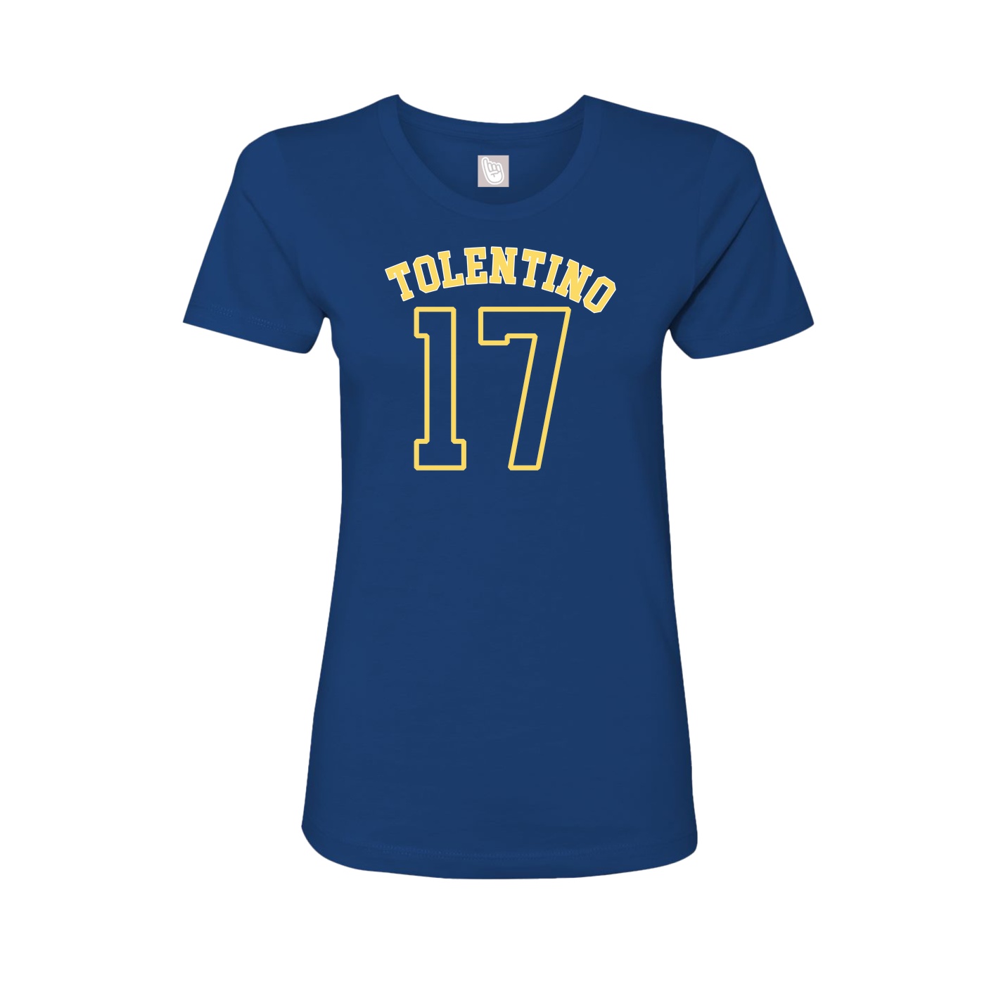 Fitted Women's Tee — Shirsey Arch in Royal