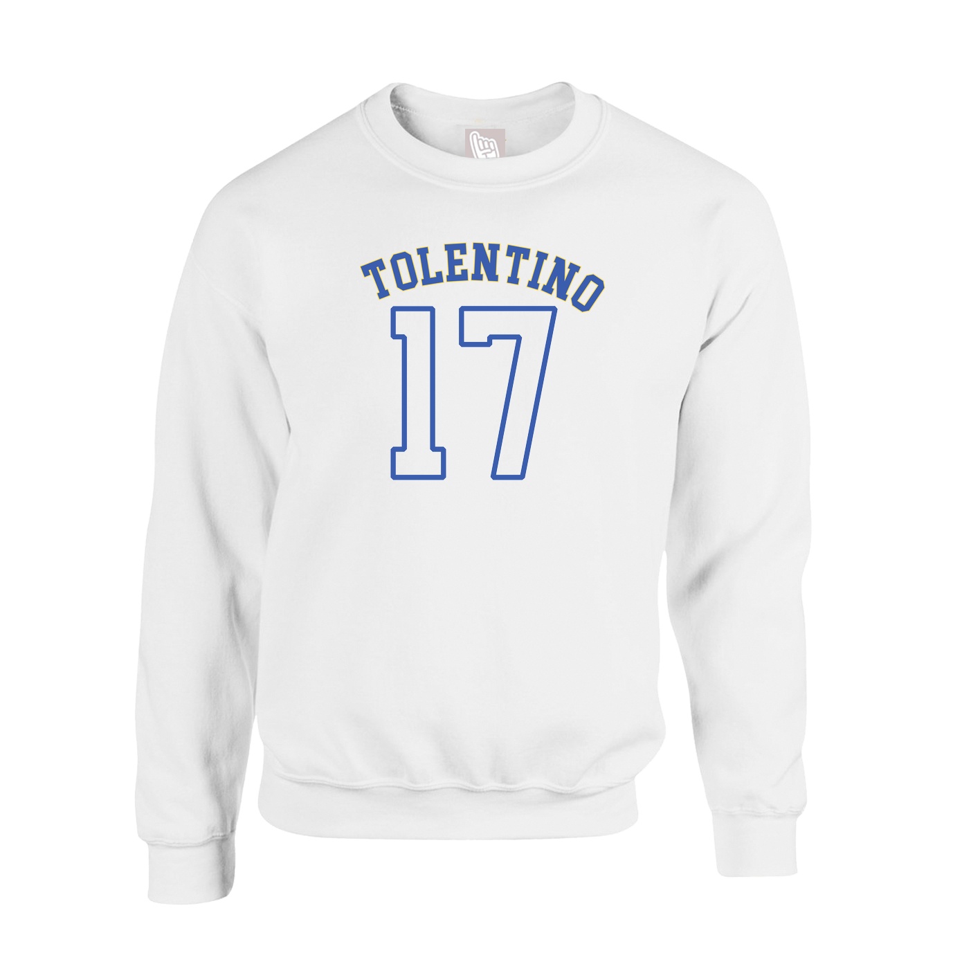 Fleece Crew — Shirsey Arch in White