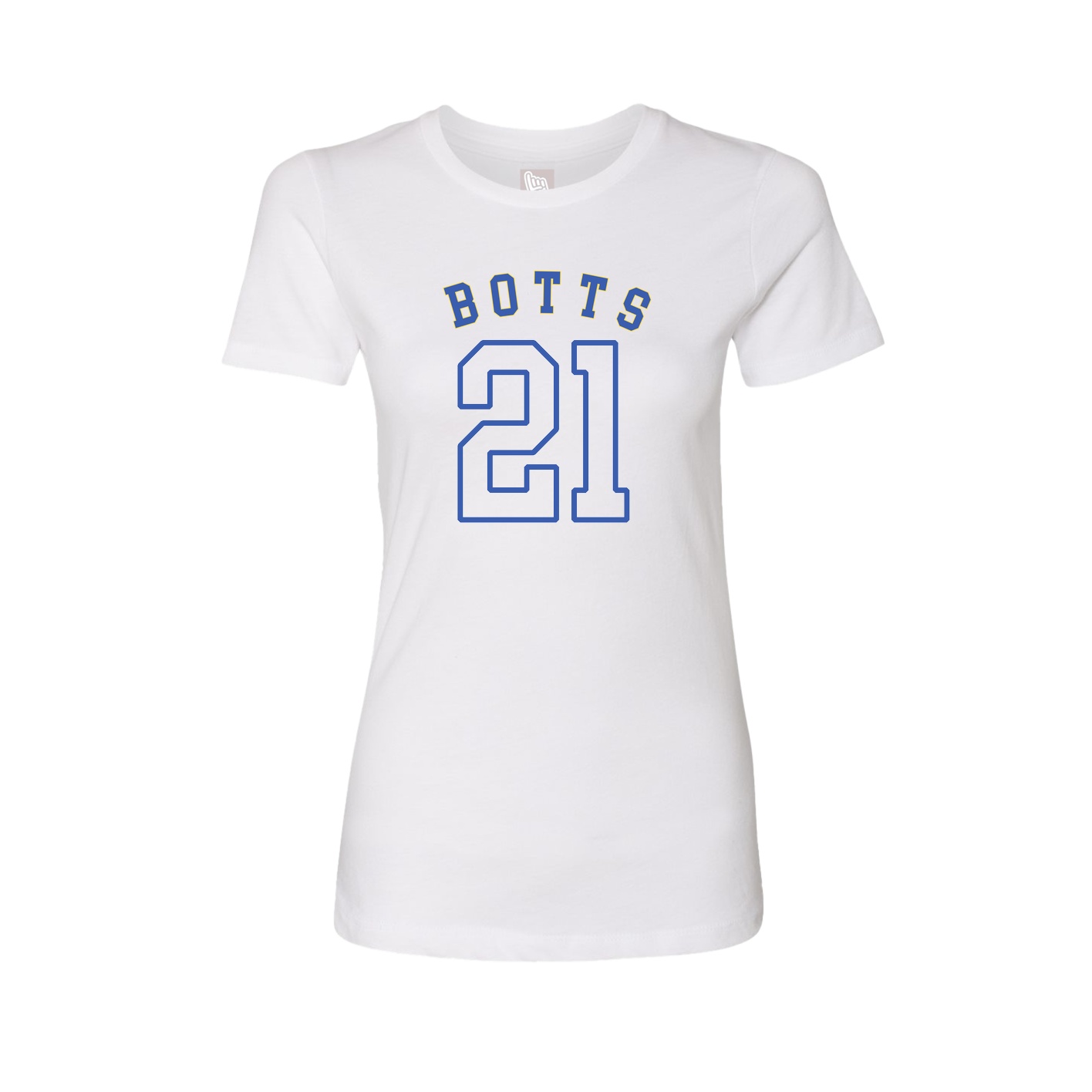 Fitted Women's Tee — Shirsey Arch in White