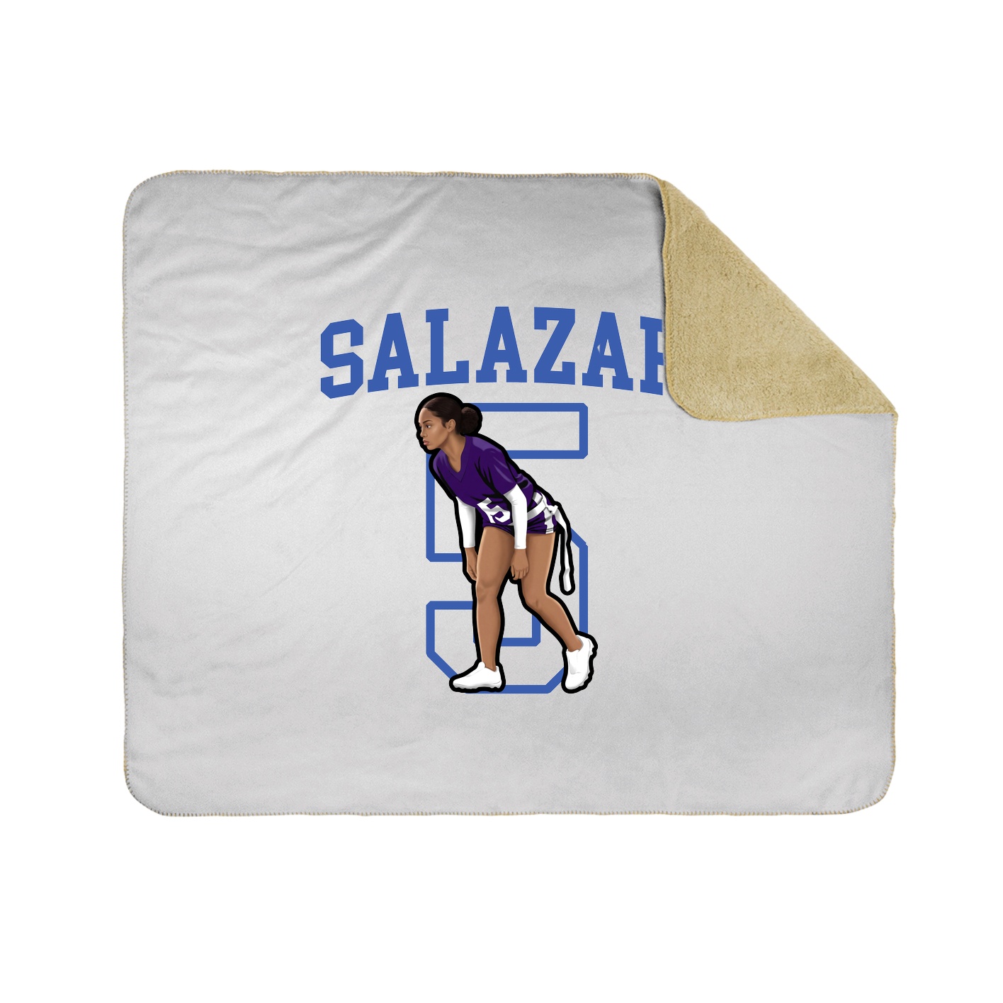 50x60 Sherpa Lined Throw Blanket