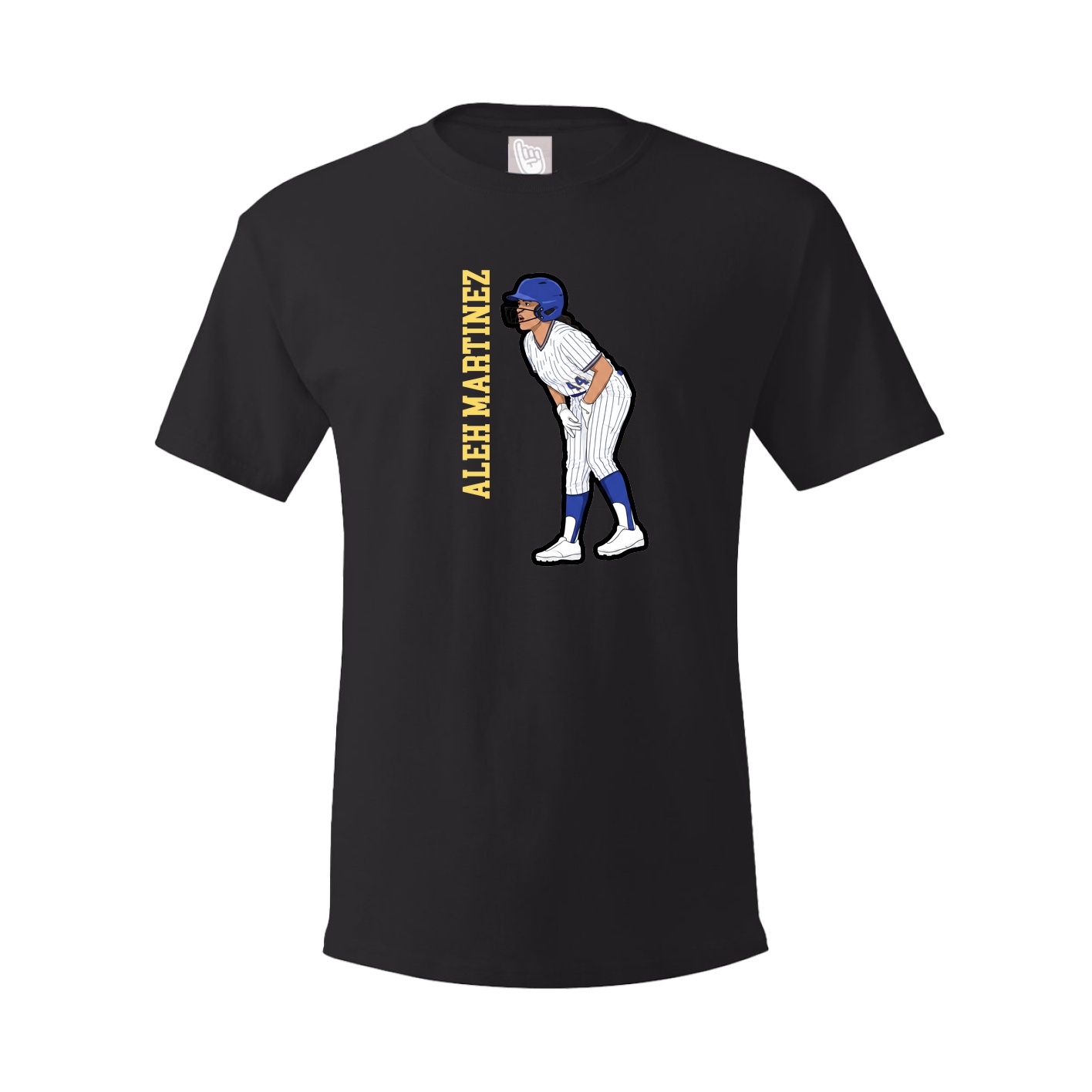Tee — Name Vertical in Black