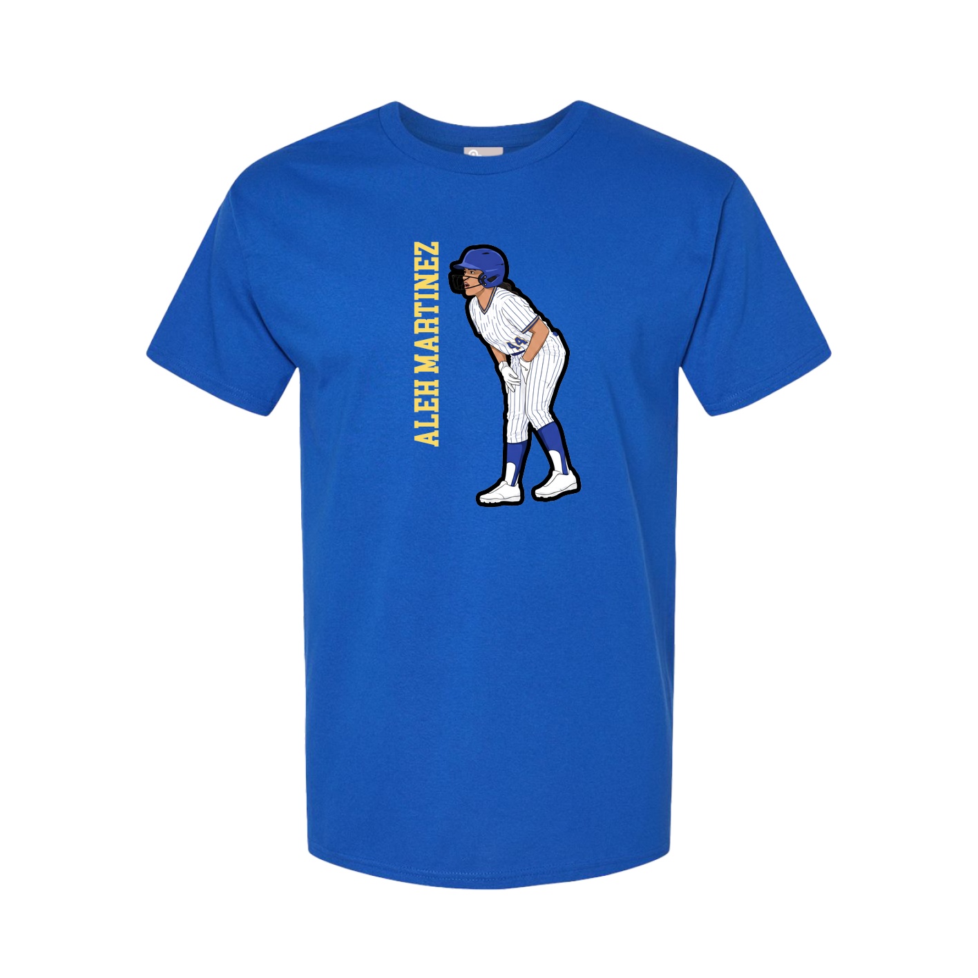 Youth Tee — Name Vertical in Royal