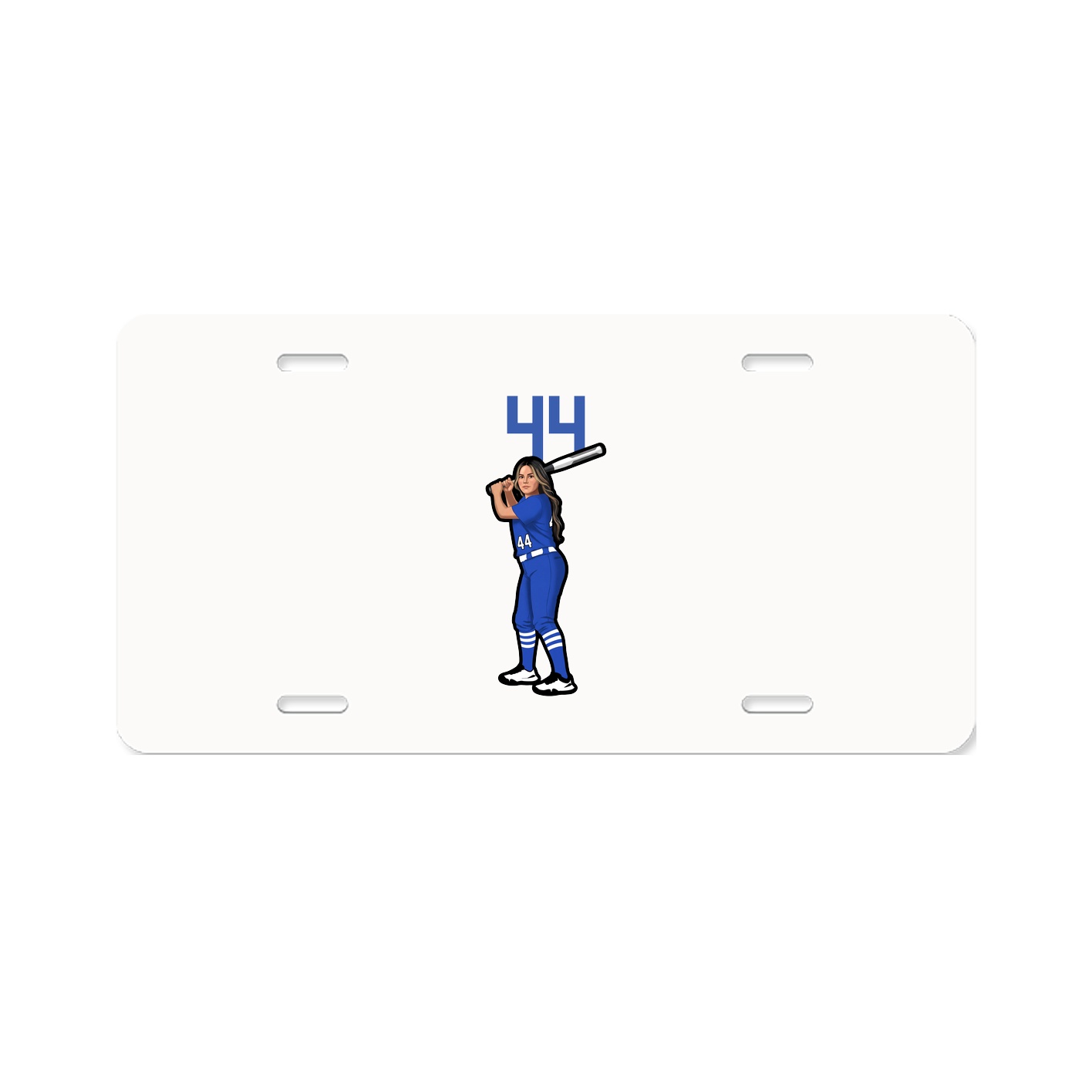 License Plate — Number Top in Classic