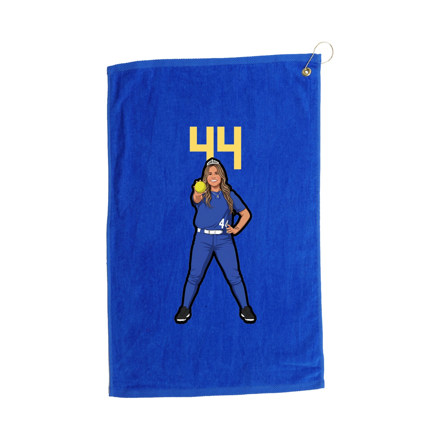 Golf Towel — Number Top in Royal