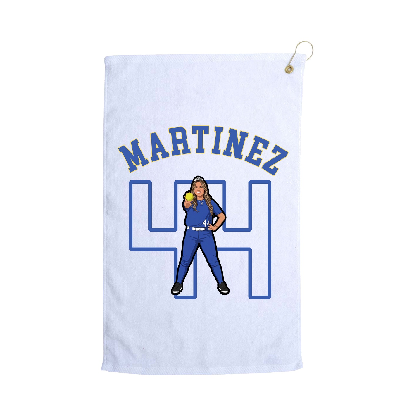 Golf Towel — Shirsey Arch in White