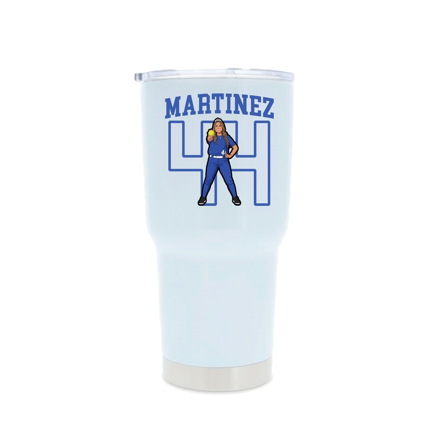 30oz Stainless Steel Tumbler — Shirsey in White