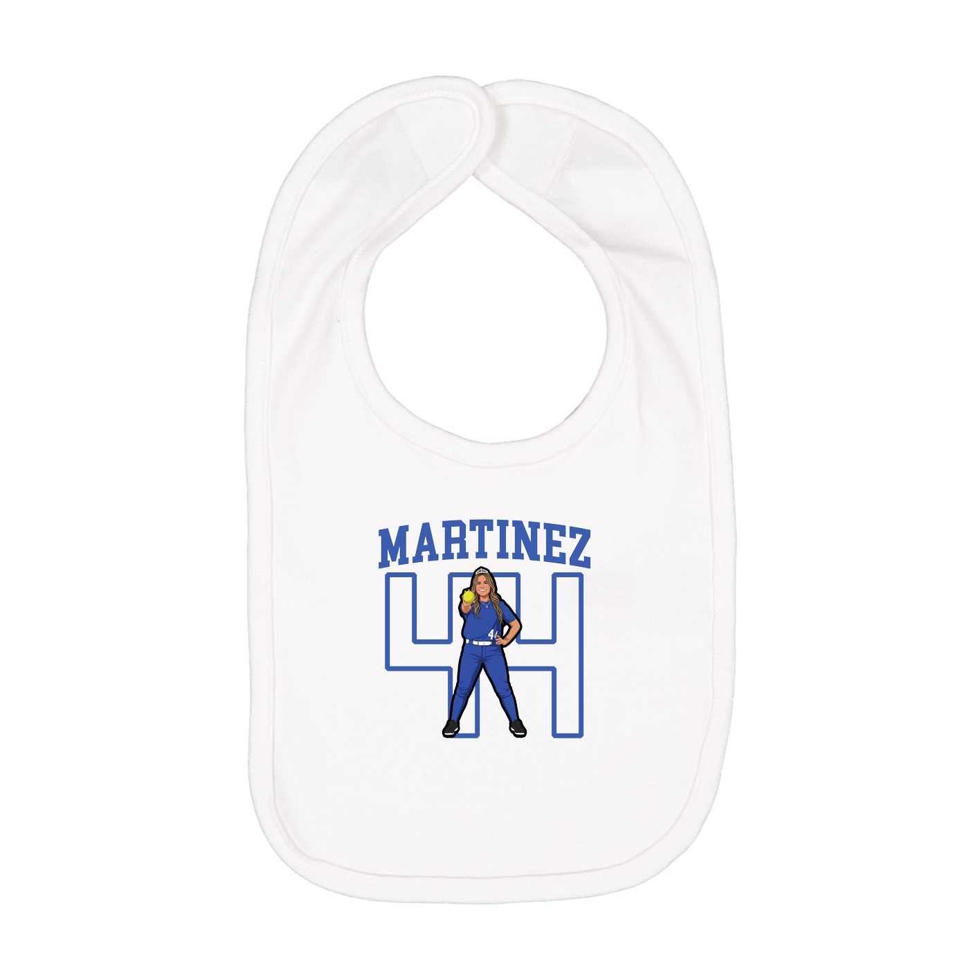 Infant Bib — Shirsey in White