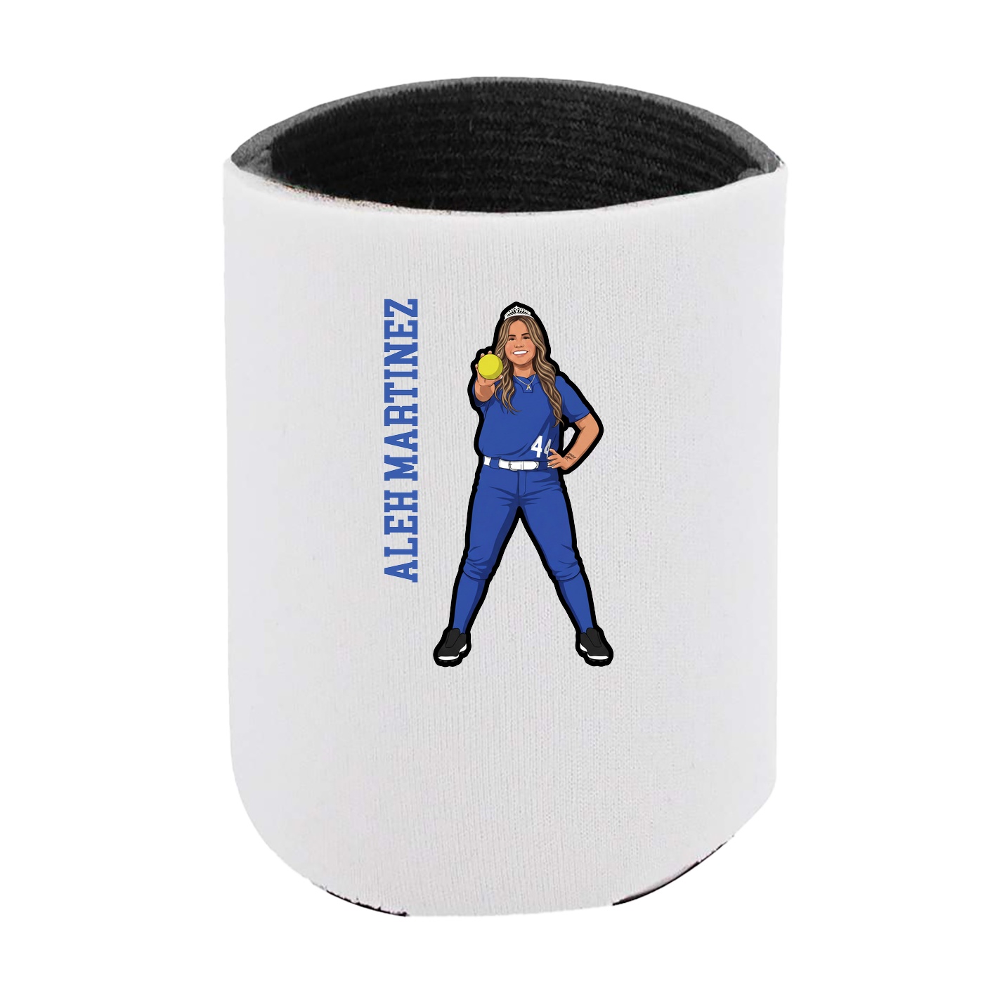 Can Holder — Name Vertical in White