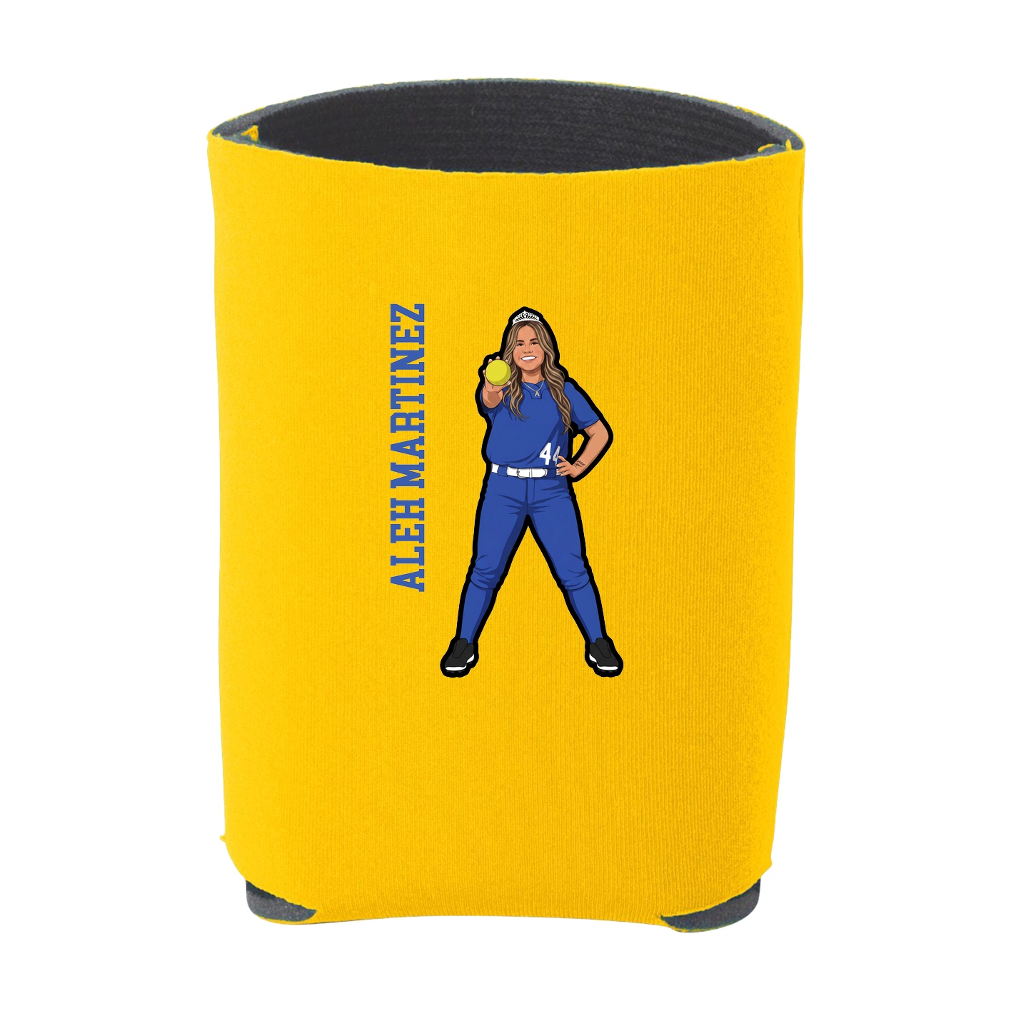 Can Holder — Name Vertical in Yellow