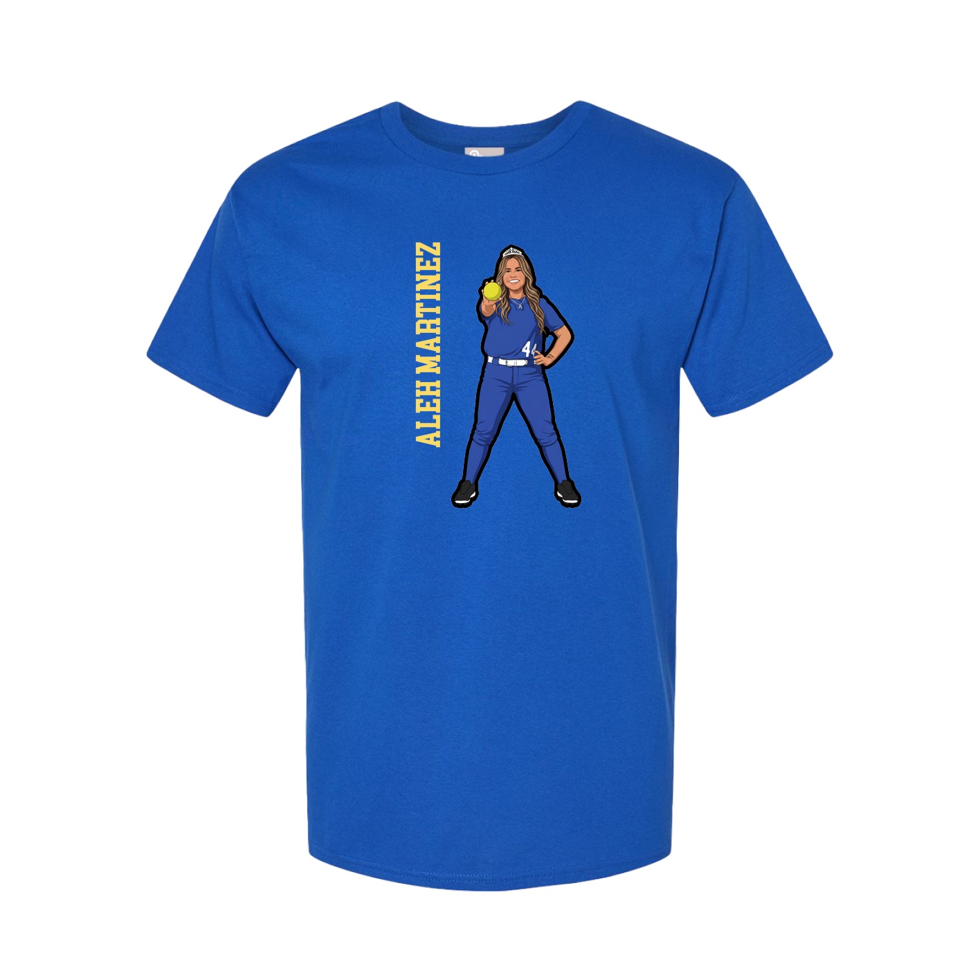Tee — Name Vertical in Royal