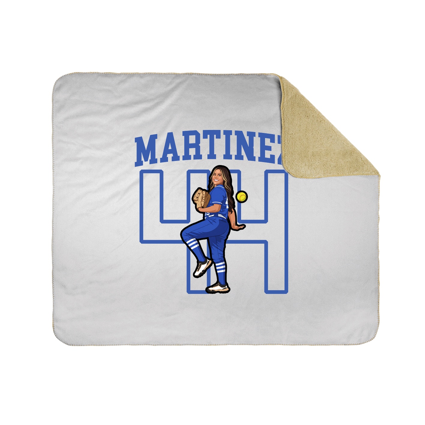 Throw Blanket — Shirsey in White