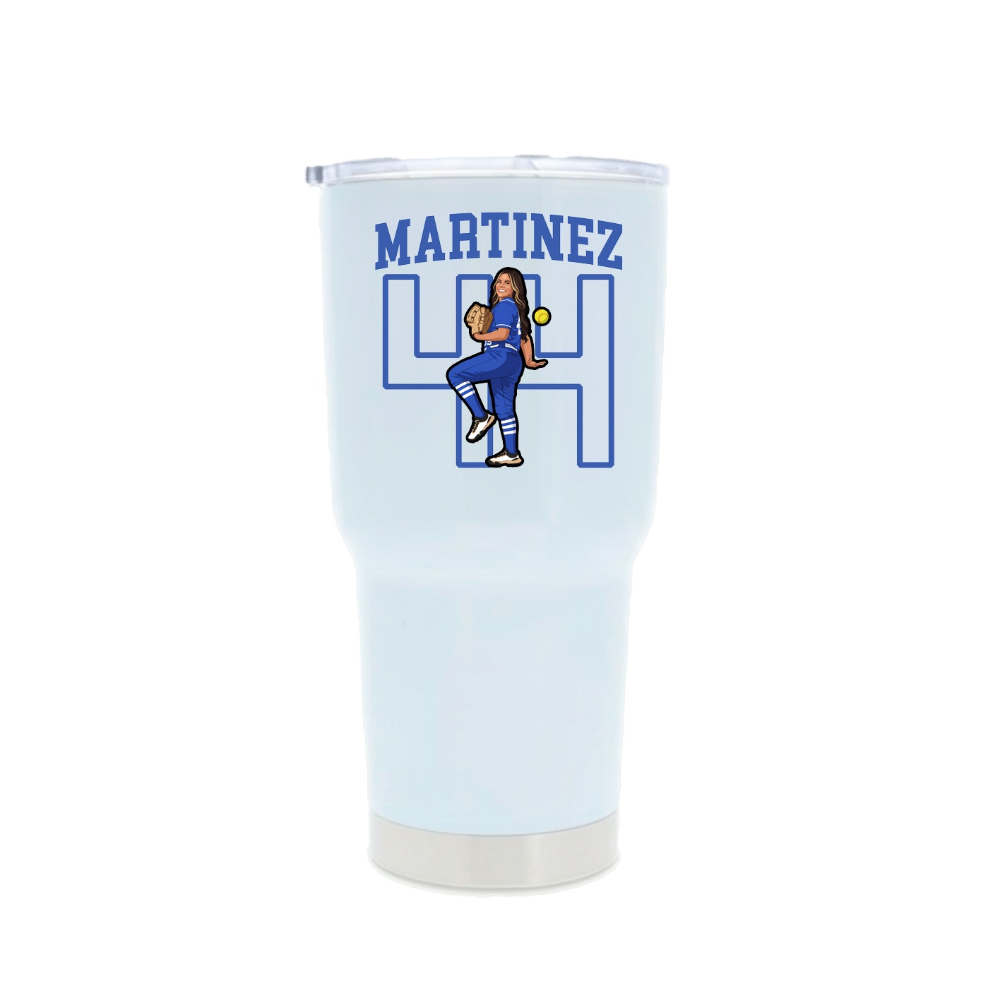 30oz Stainless Steel Tumbler — Shirsey in White