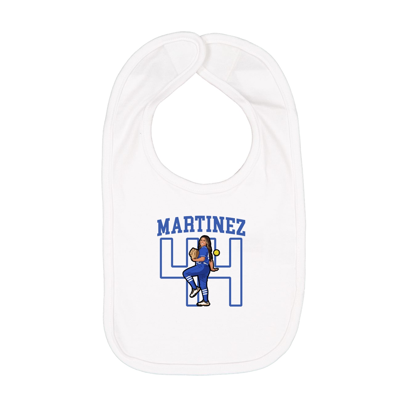 Infant Bib — Shirsey in White