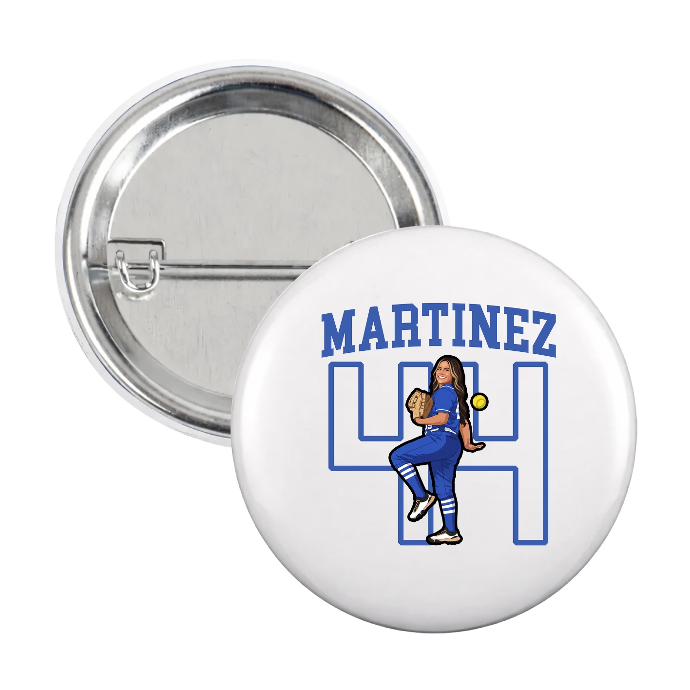 Game Day Button — Shirsey in White
