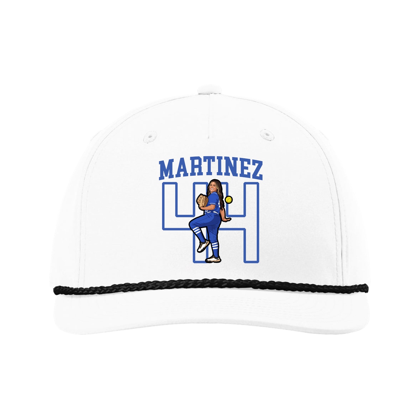 Five-Panel Classic Rope Cap — Shirsey in White