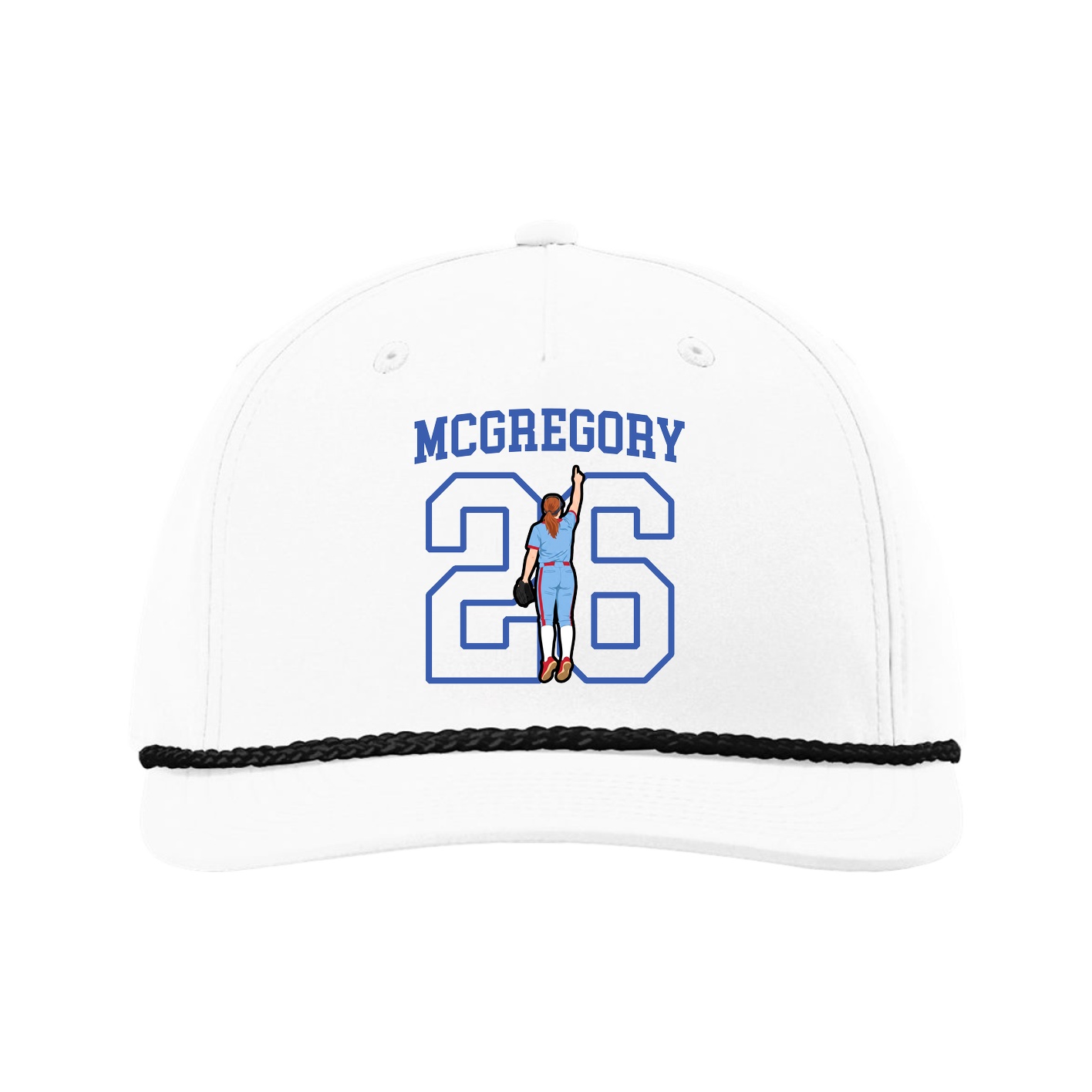 Five-Panel Classic Rope Cap — Shirsey in White