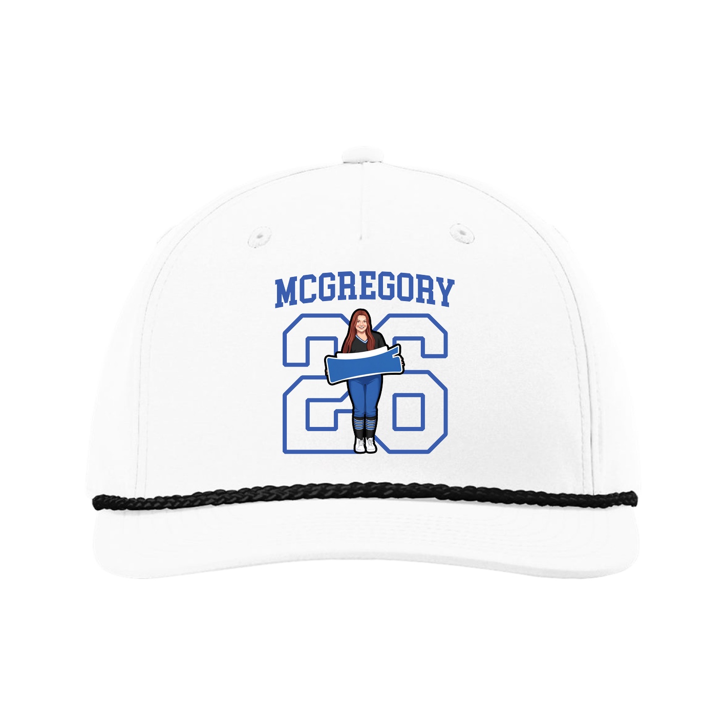 Five-Panel Classic Rope Cap — Shirsey in White