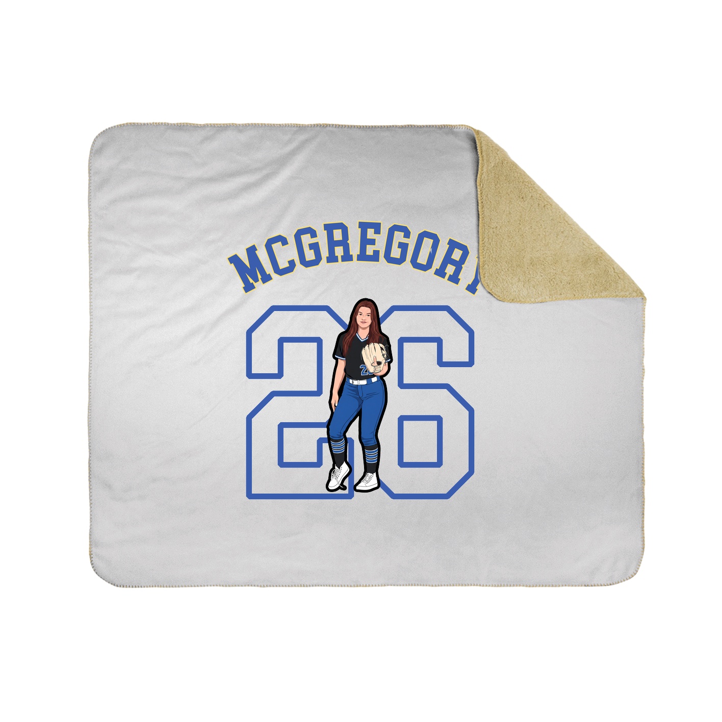 Throw Blanket — Shirsey Arch in White