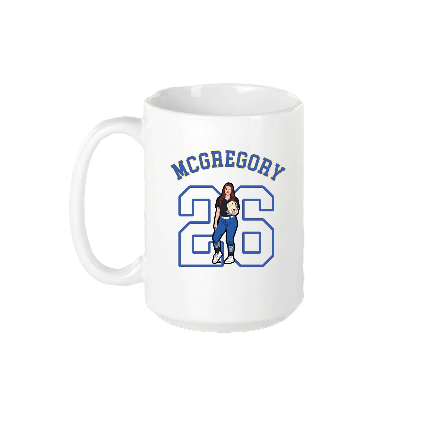 15oz Coffee Mug — Shirsey Arch in White