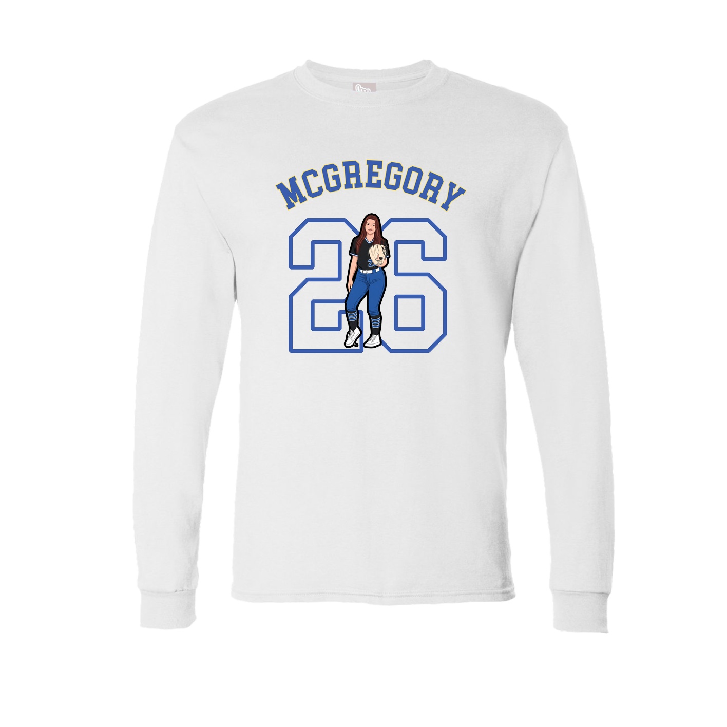 Long Sleeve Tee — Shirsey Arch in White