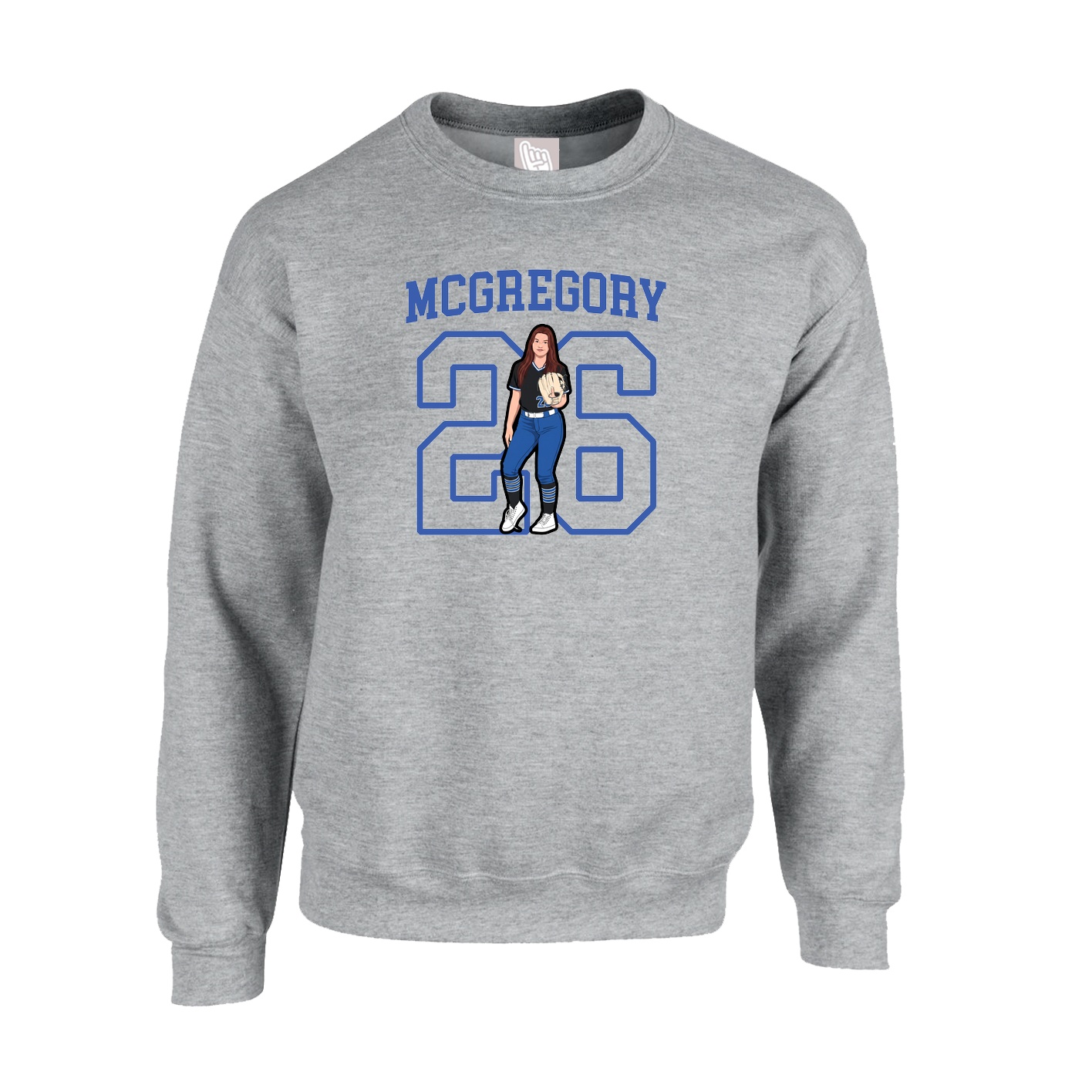 Fleece Crew — Shirsey in Grey