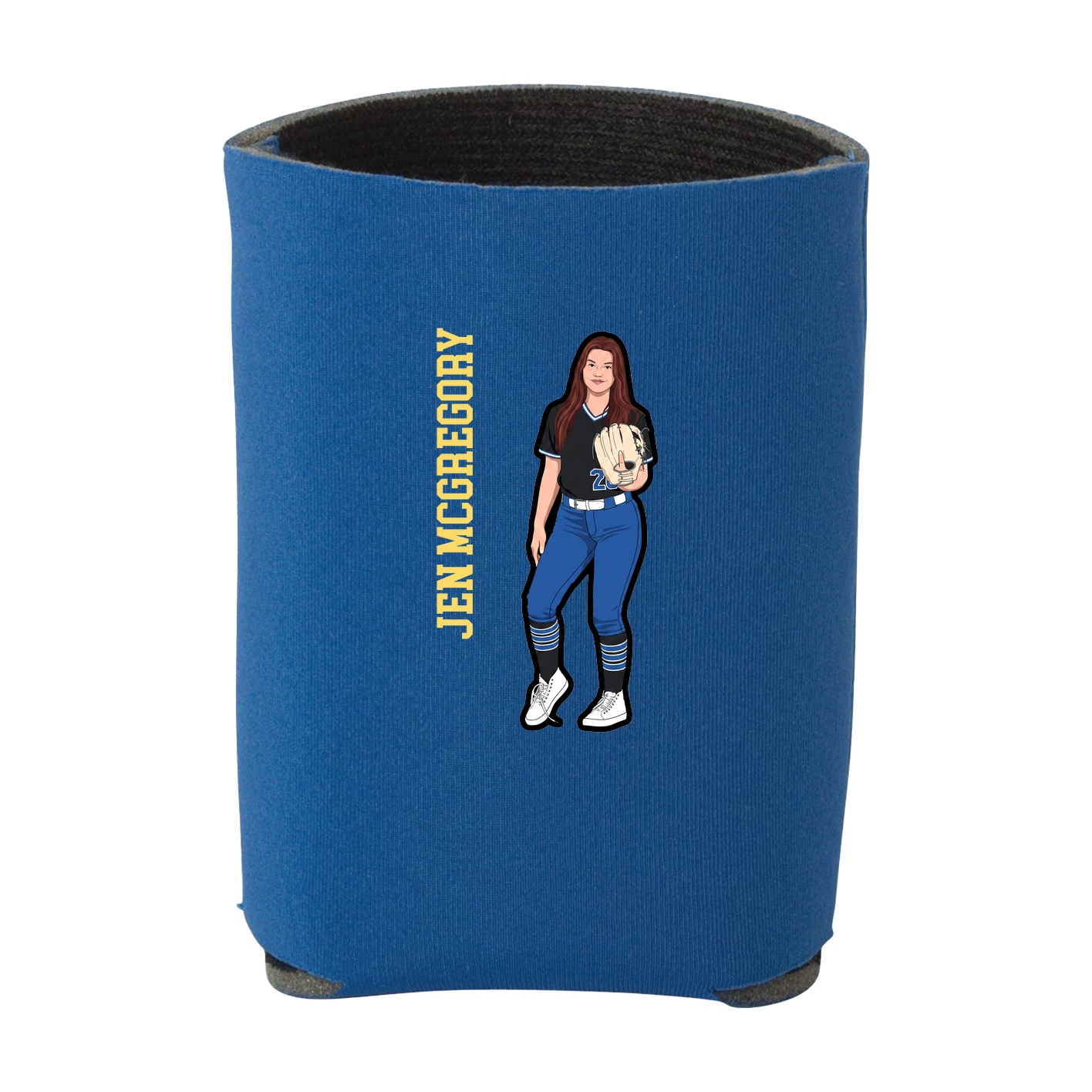 Can Holder — Name Vertical in Royal