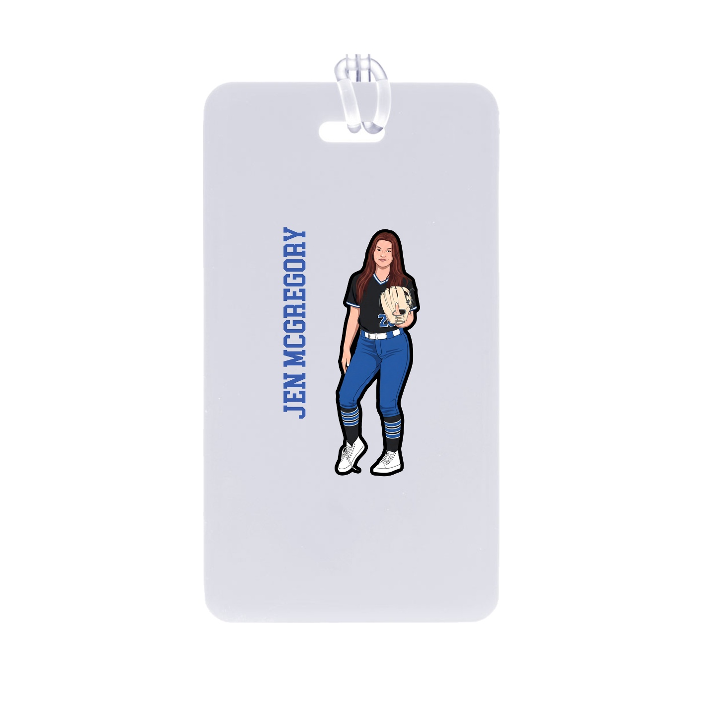Bag Tag — Name Vertical in Classic