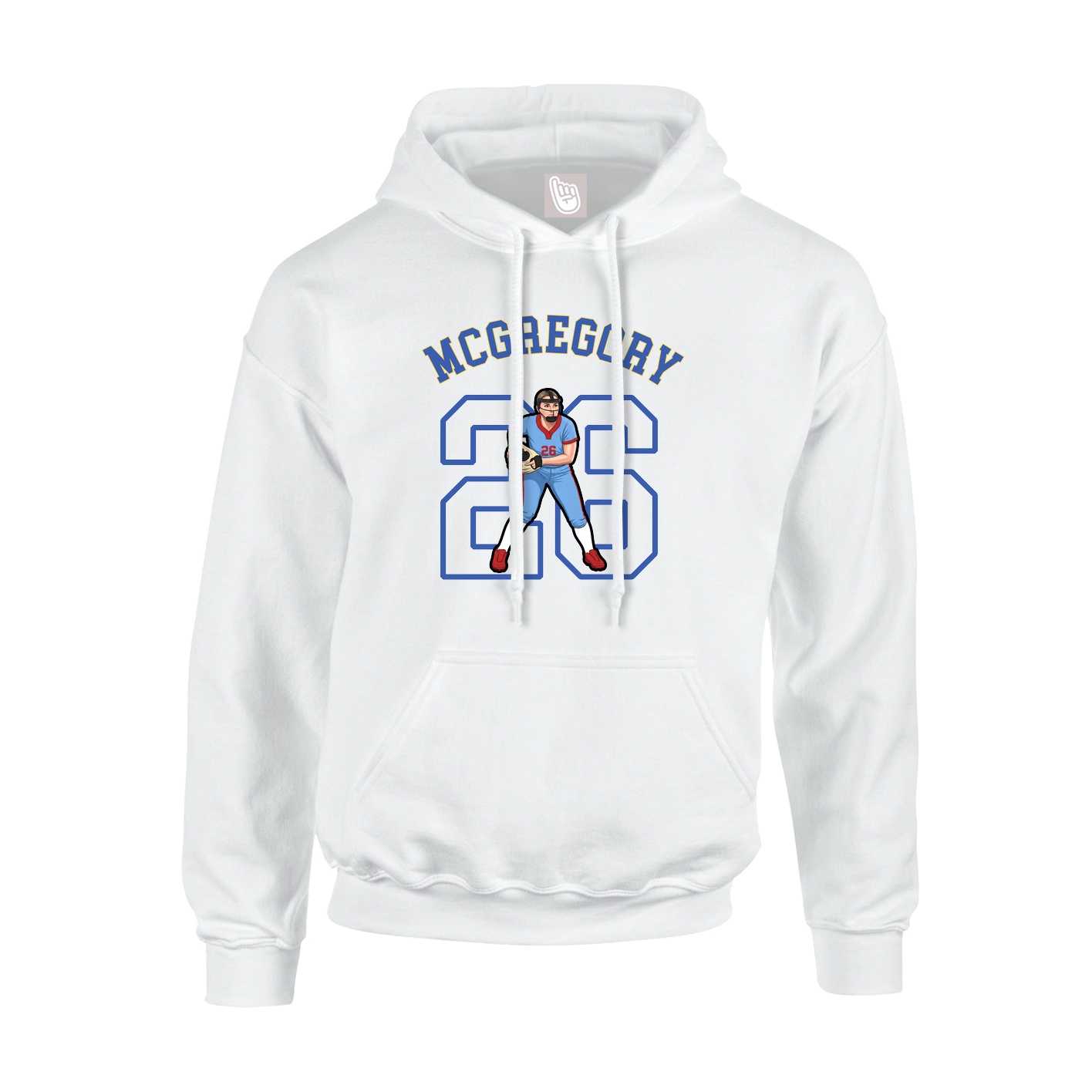 Youth Hoodie — Shirsey Arch in White