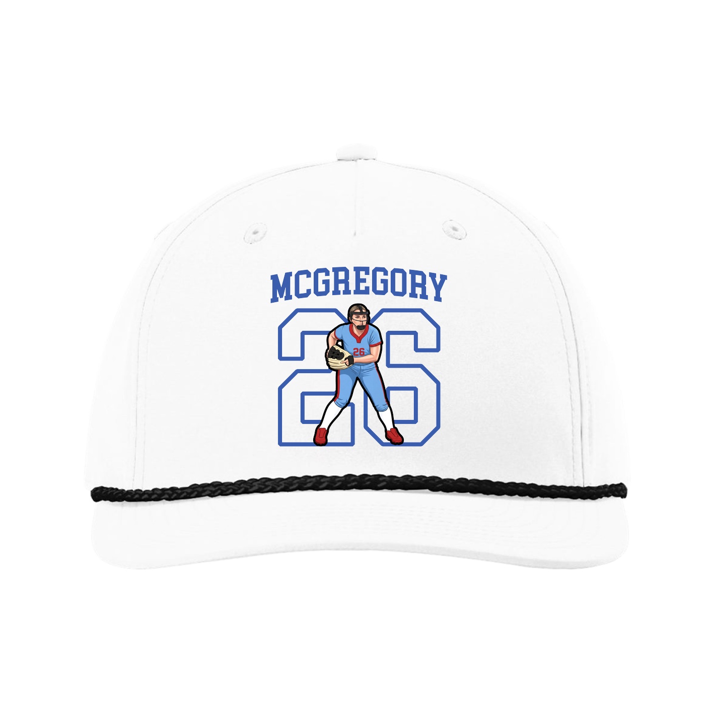 Five-Panel Classic Rope Cap — Shirsey in White
