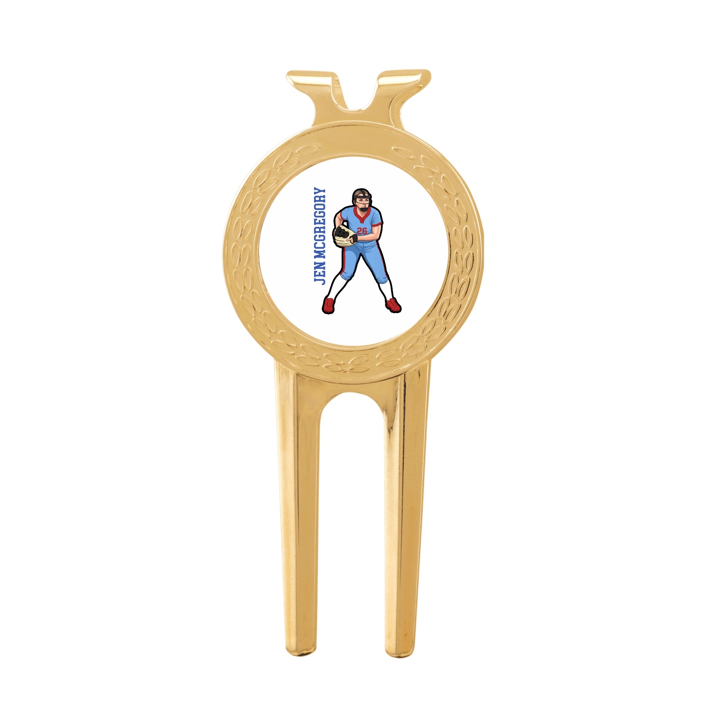 Divot Tool with Ball Marker — Name Vertical in Classic
