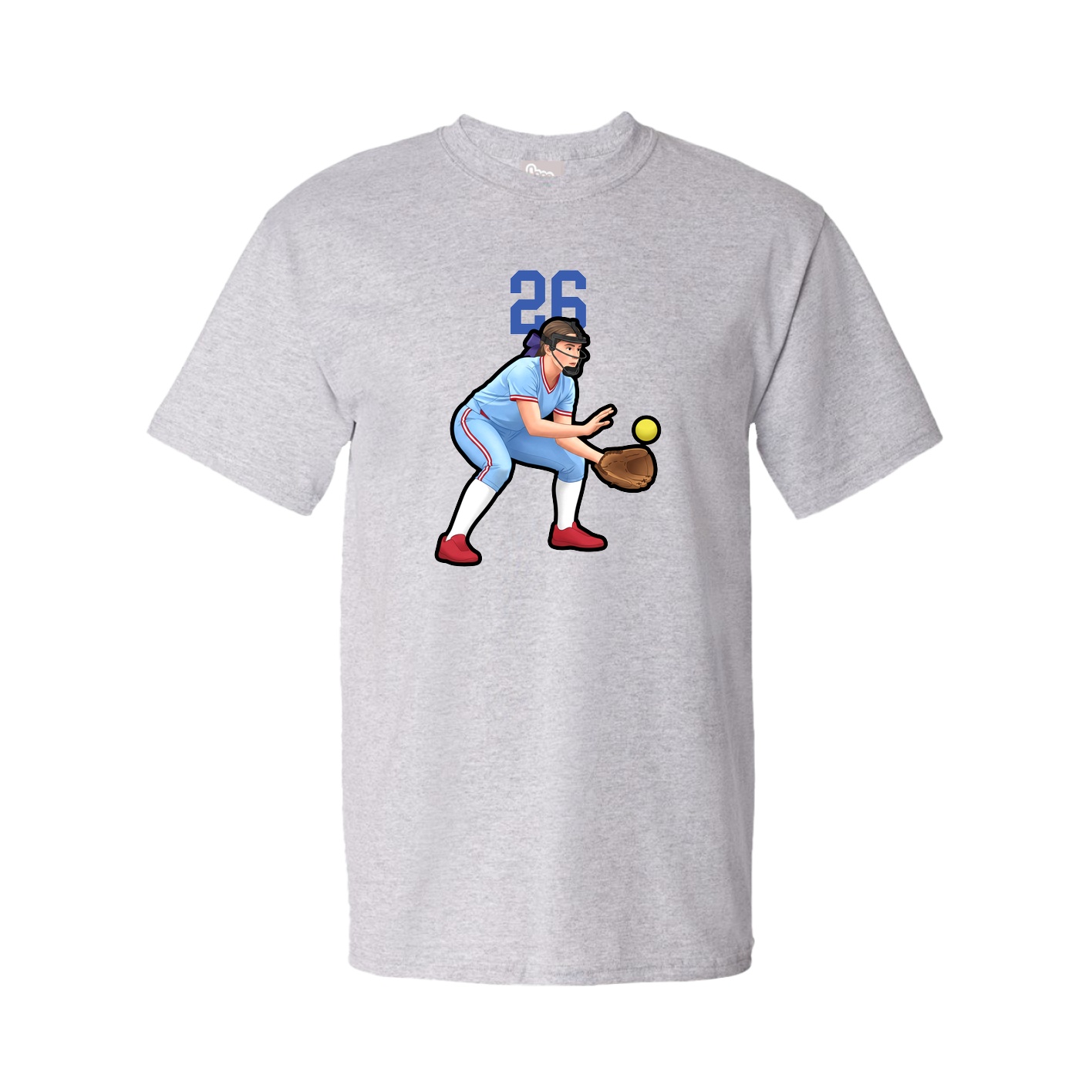 Tee — Number Top in Grey