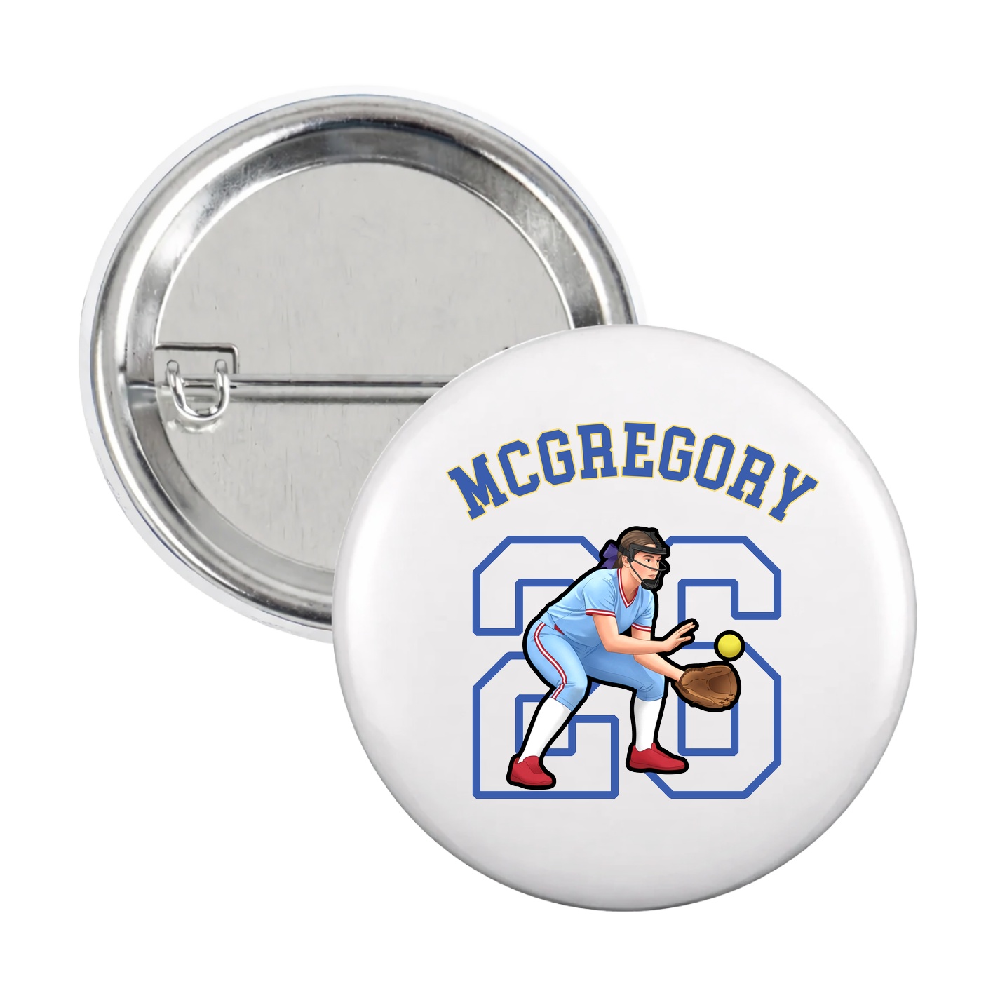 Game Day Button — Shirsey Arch in White