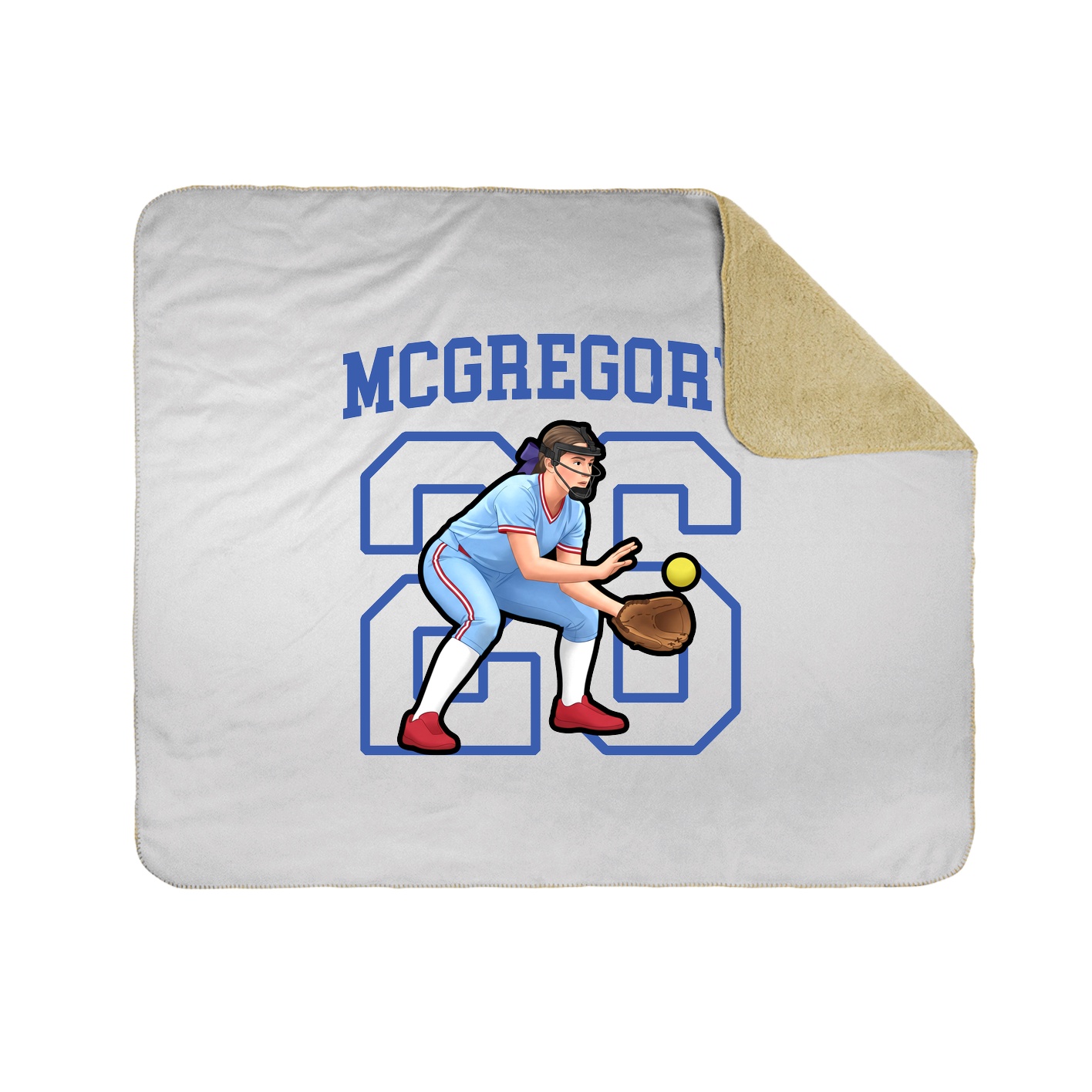 Throw Blanket — Shirsey in White